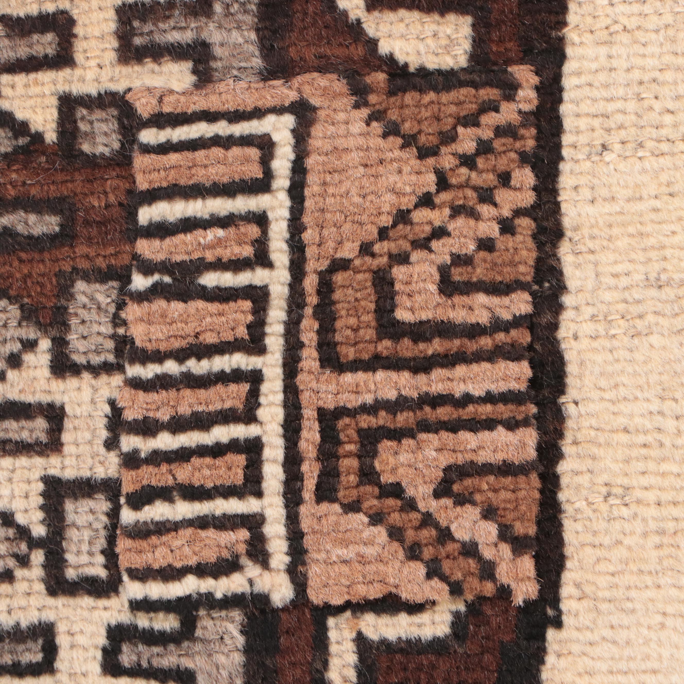 3'6 x 6'6 Hand-Knotted Persian Shiraz Area Rug