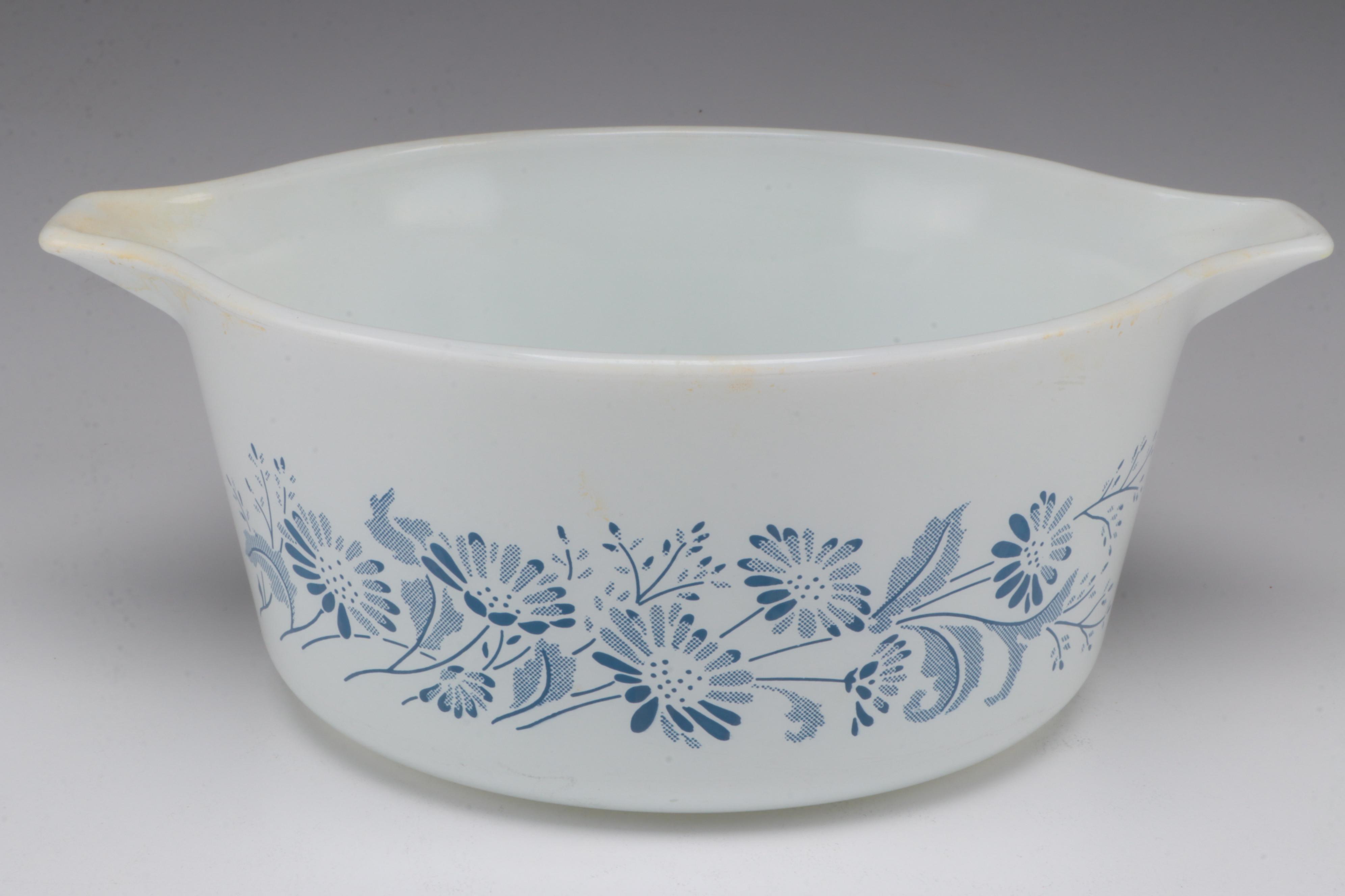 Pyrex "Colonial Mist" Nesting Casserole Set, Late 20th Century