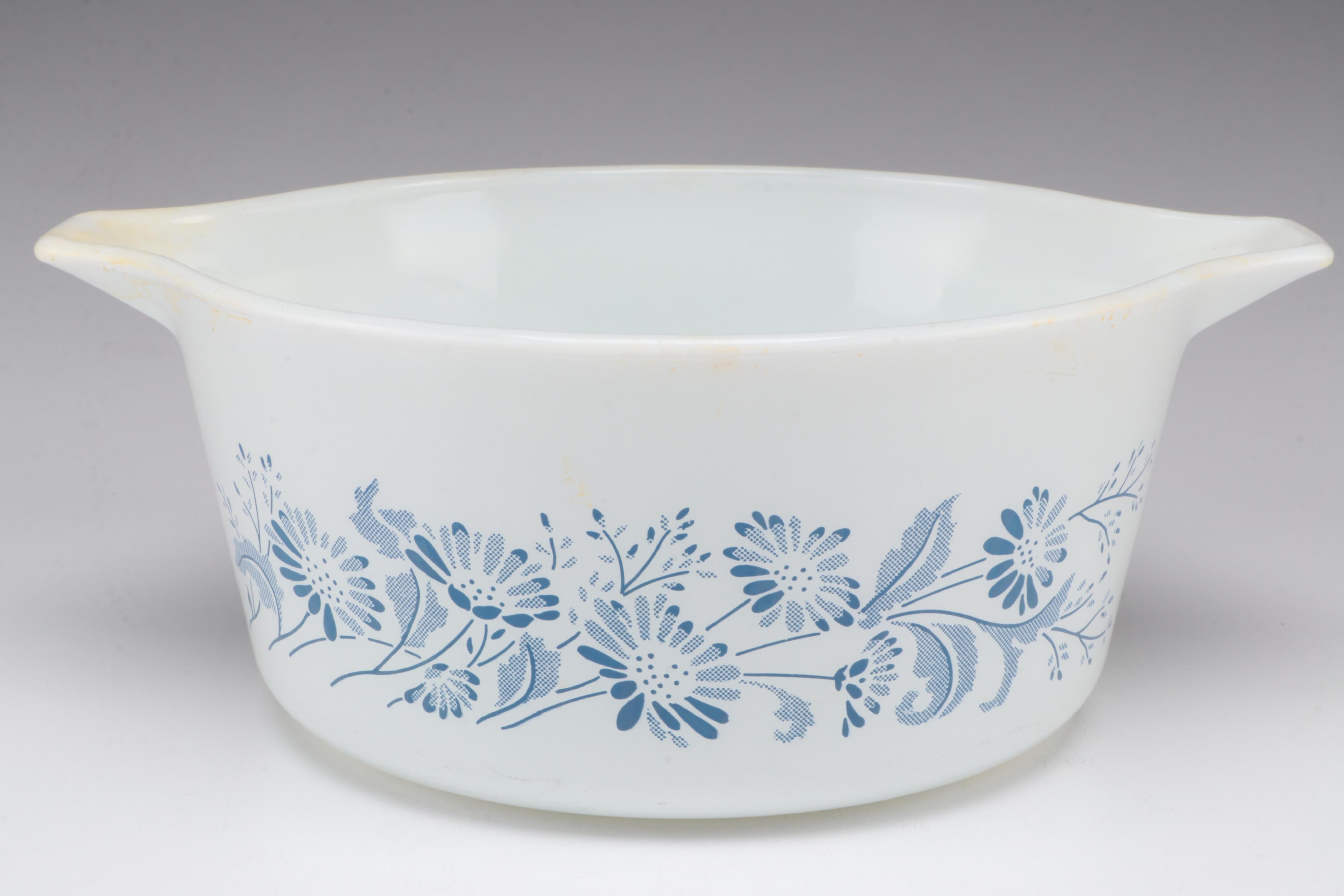 Pyrex "Colonial Mist" Nesting Casserole Set, Late 20th Century