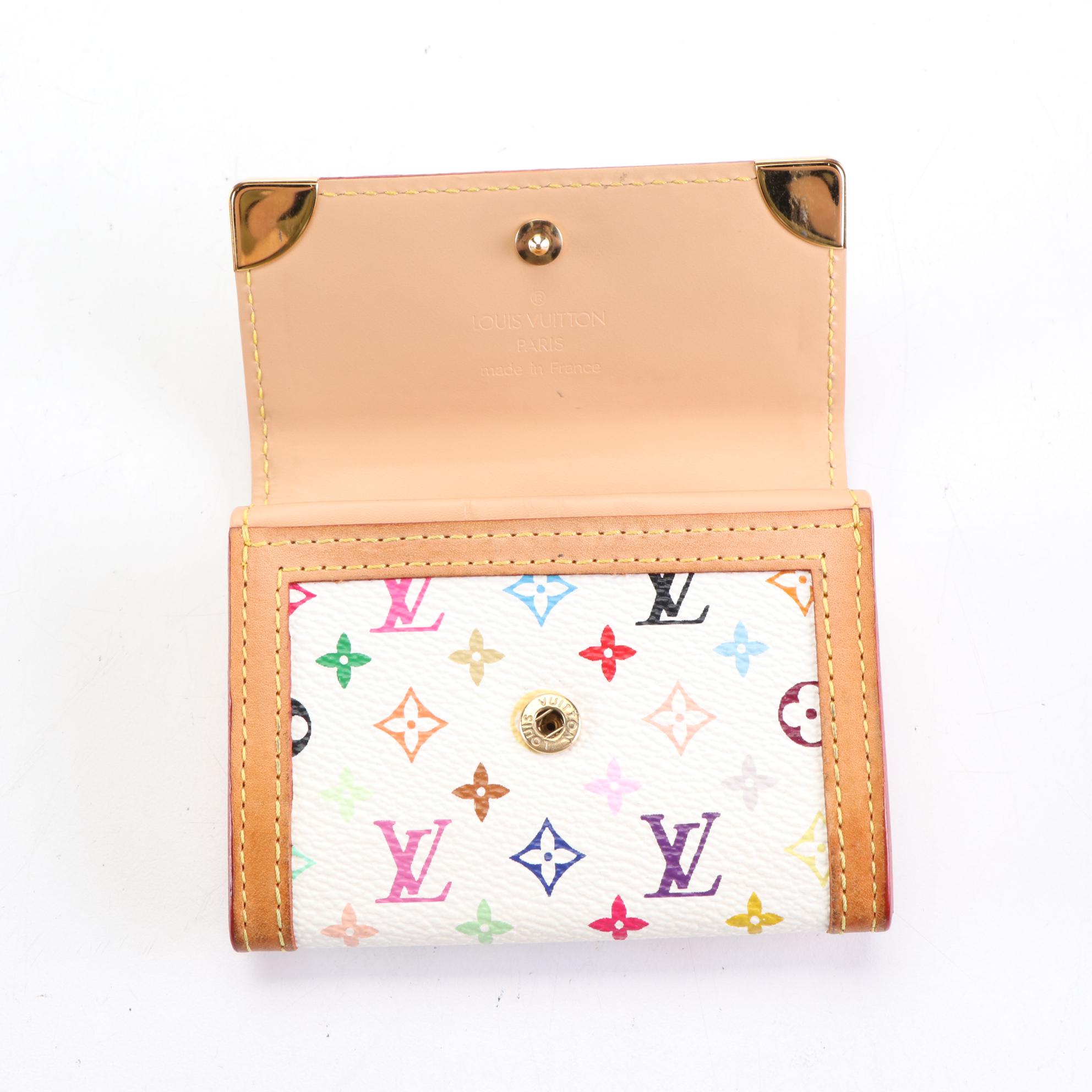 Louis Vuitton x Takashi Murakami Coin Purse in Multicolor Monogram Canvas