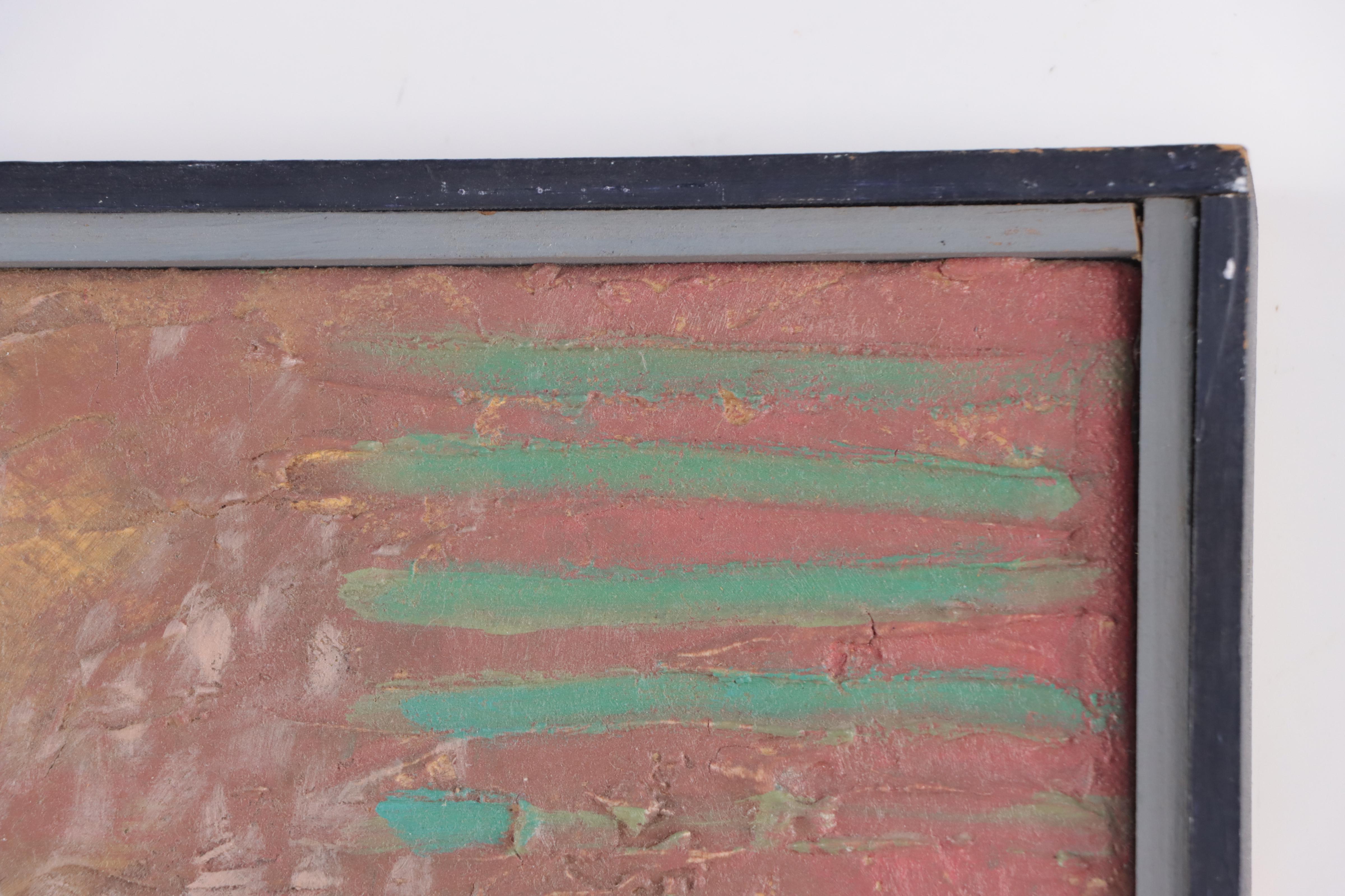 Mike Romero Abstract Acrylic Painting "Mountain Spirit," 1975