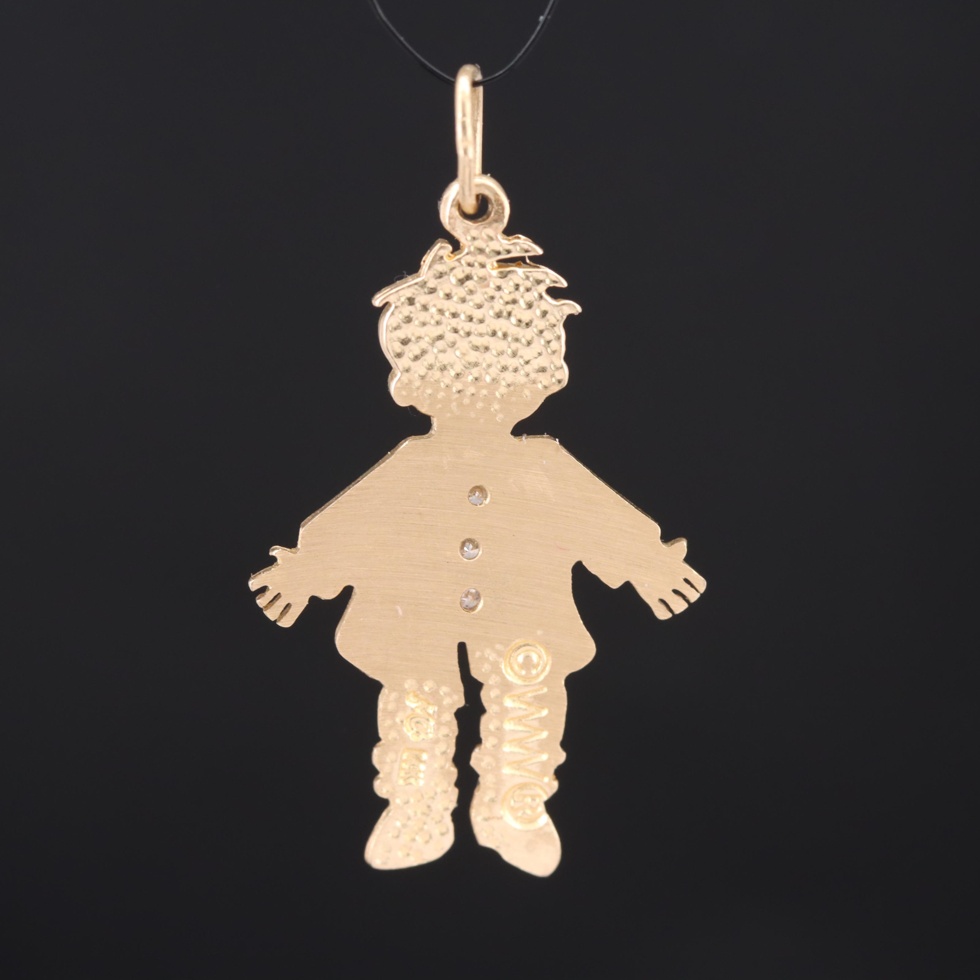 Michael Anthony 14K Diamond Child Pendant