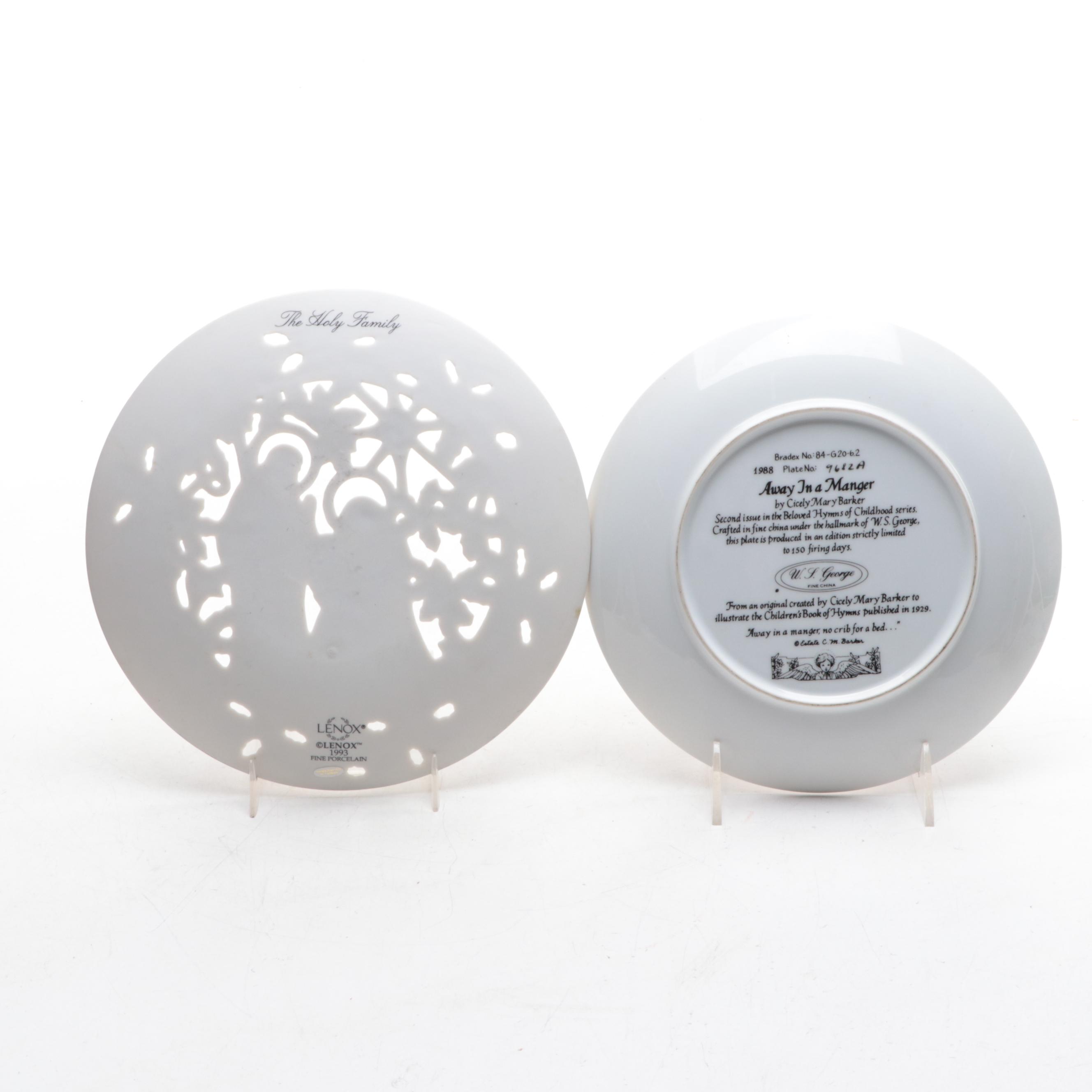 Holiday Collector Plates Including "The Holy Family"