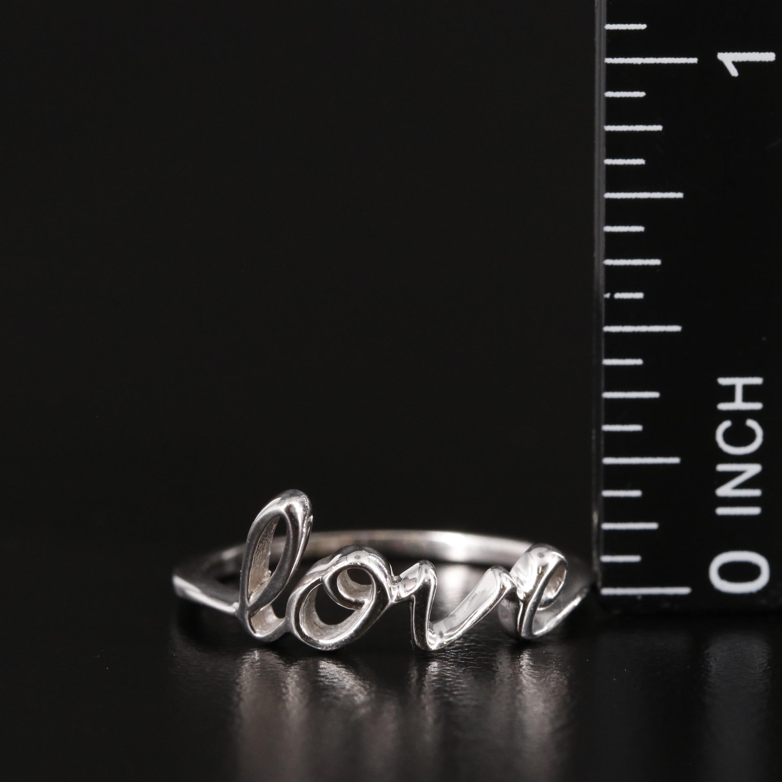 Sterling "Love" Ring
