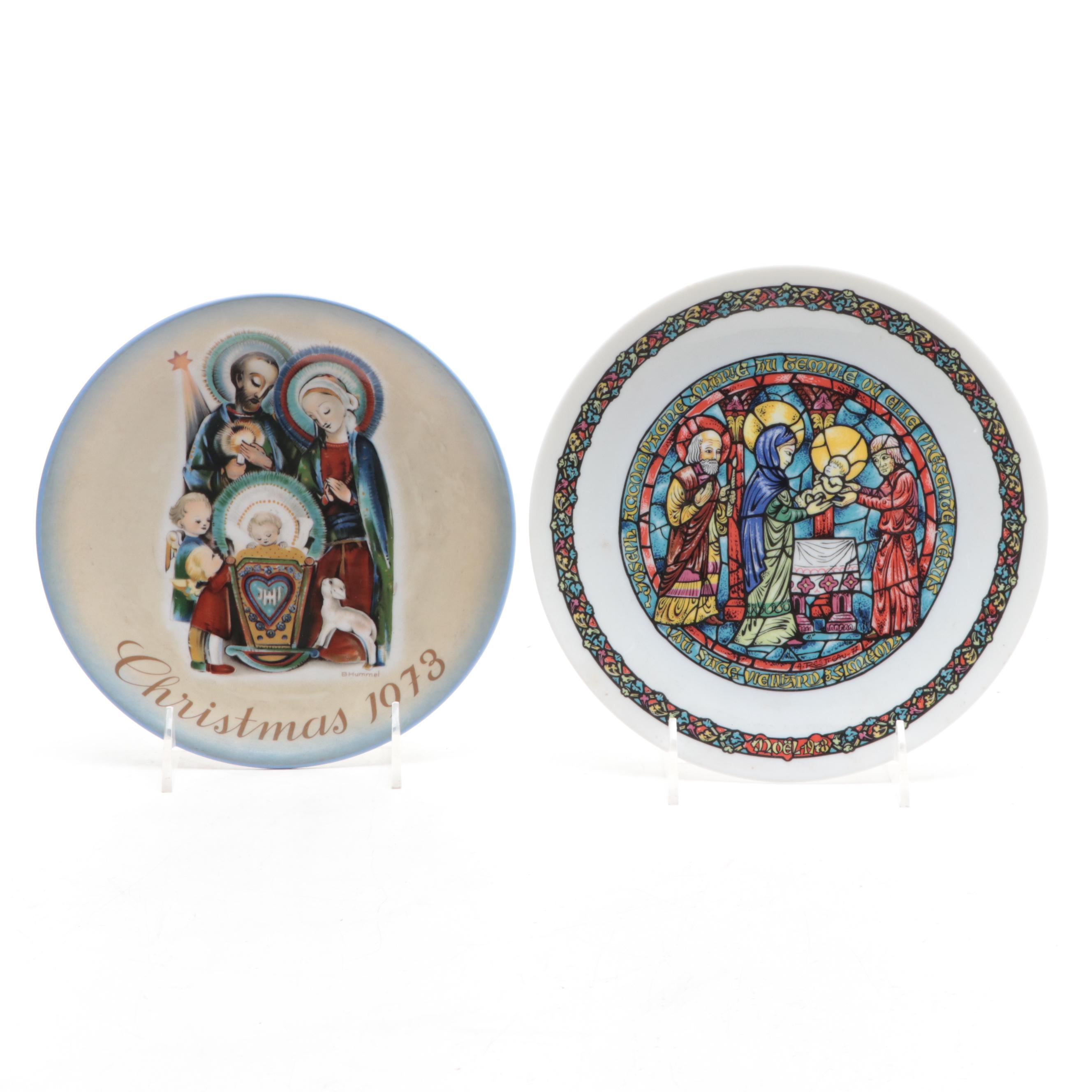 Holiday Collector Plates Including "The Holy Family"