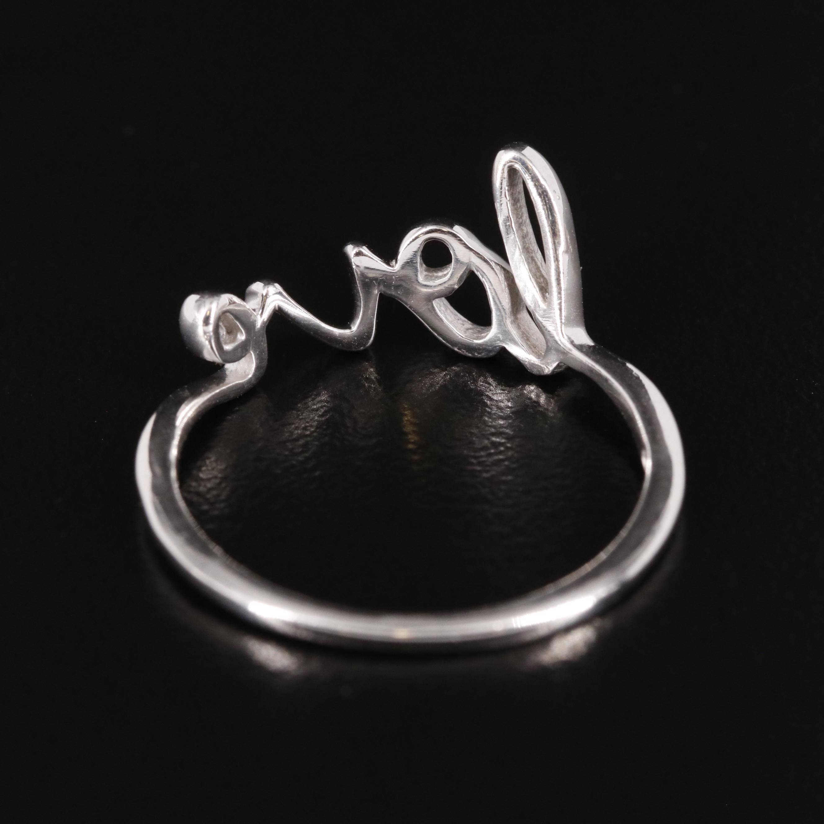 Sterling "Love" Ring