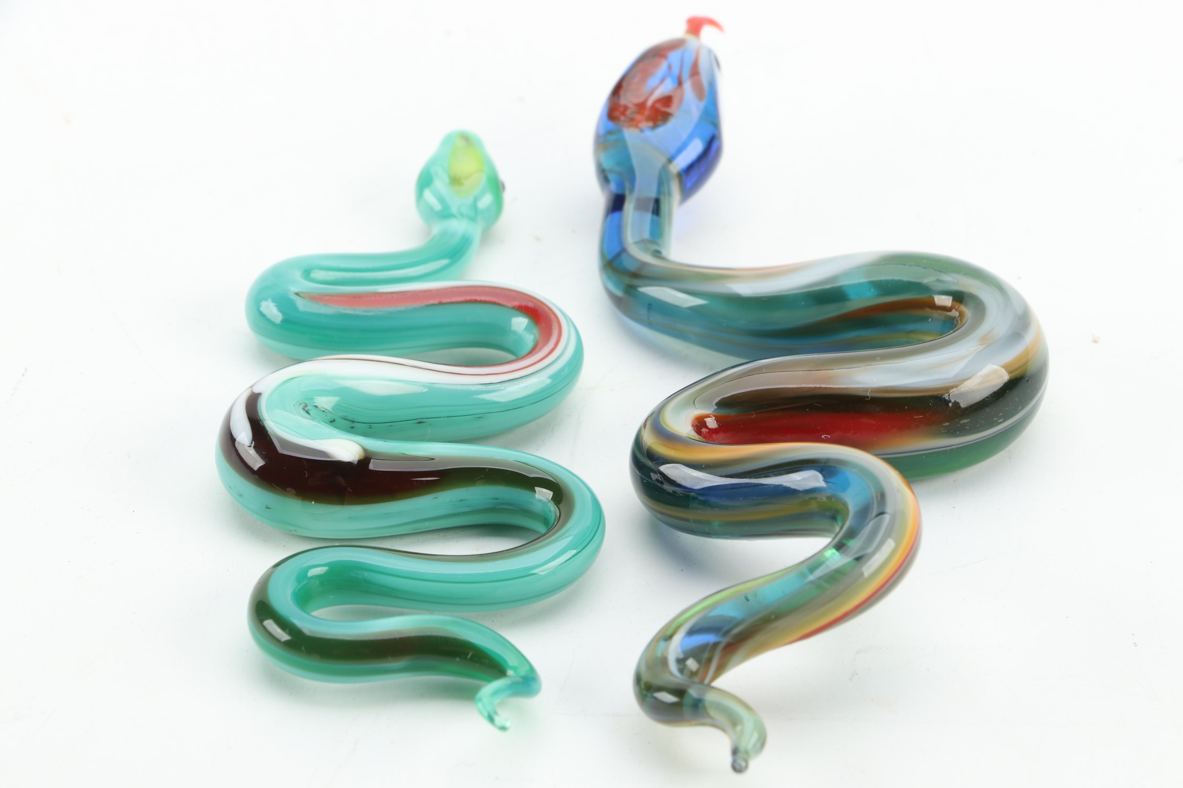 Art Glass Snakes