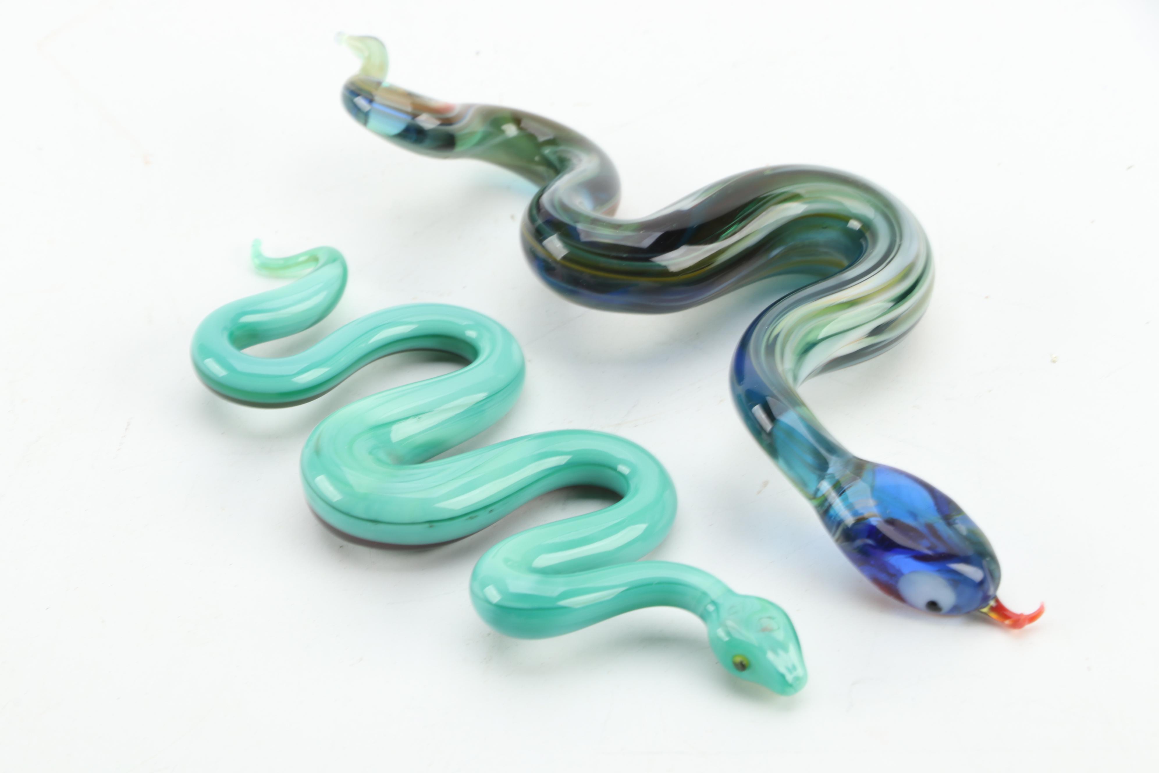Art Glass Snakes