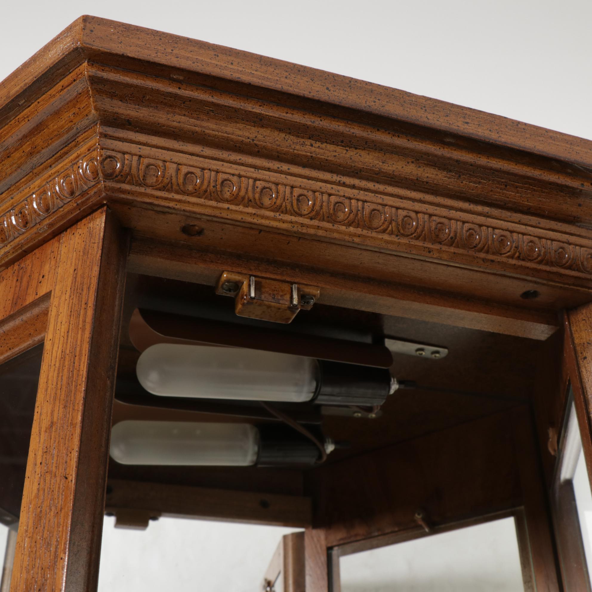 Spanish Baroque Style Curio Cabinet, Late 20th Century