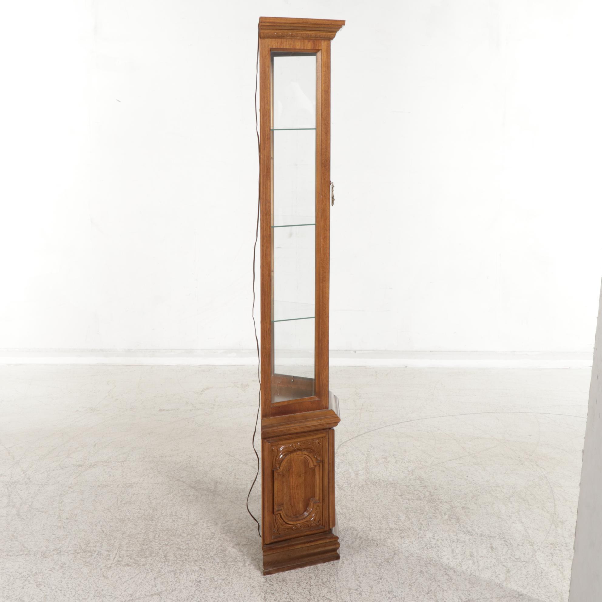 Spanish Baroque Style Curio Cabinet, Late 20th Century