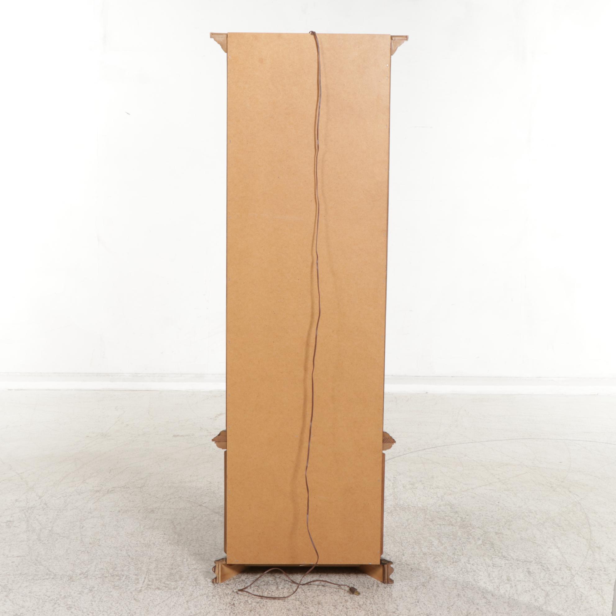 Spanish Baroque Style Curio Cabinet, Late 20th Century