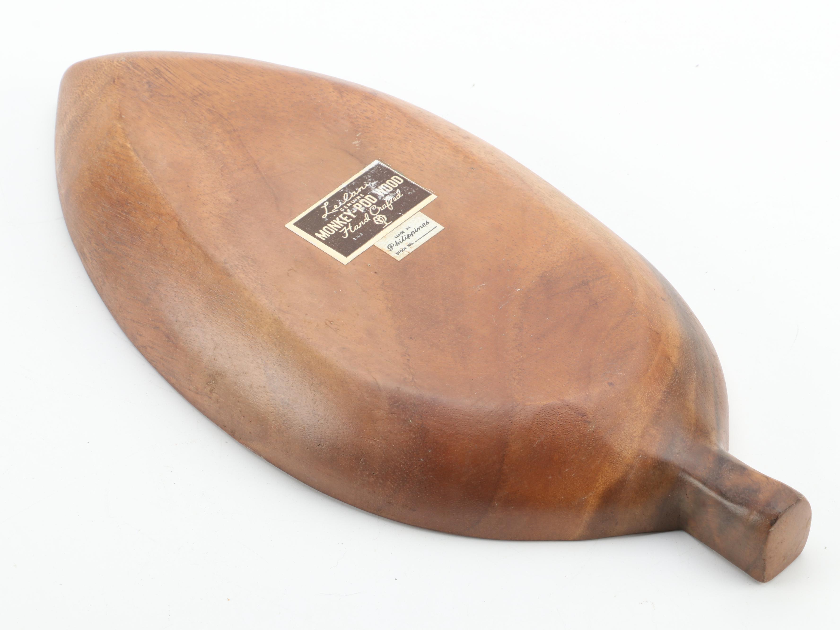 Assorted Décor Including Glass Table Lighter, Ceramic Vase and Wooden Tray