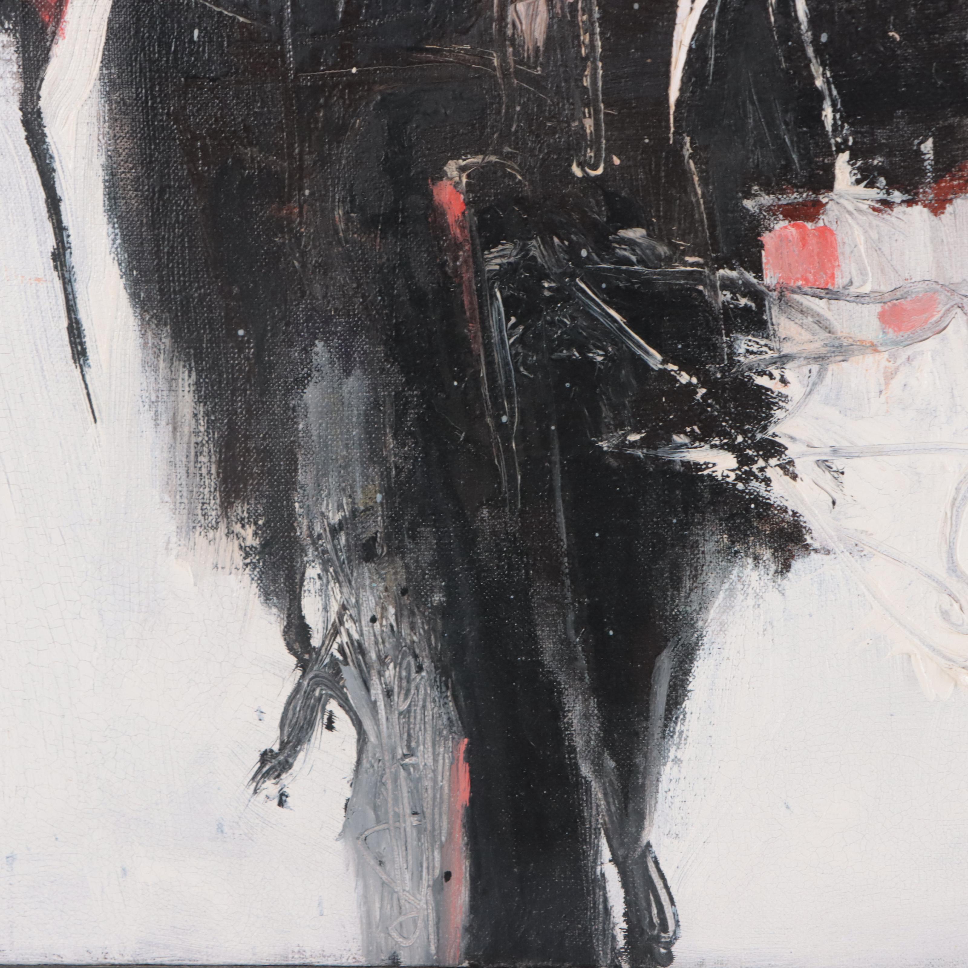 Abstract Non-Objective Acrylic Painting, Late 20th Century