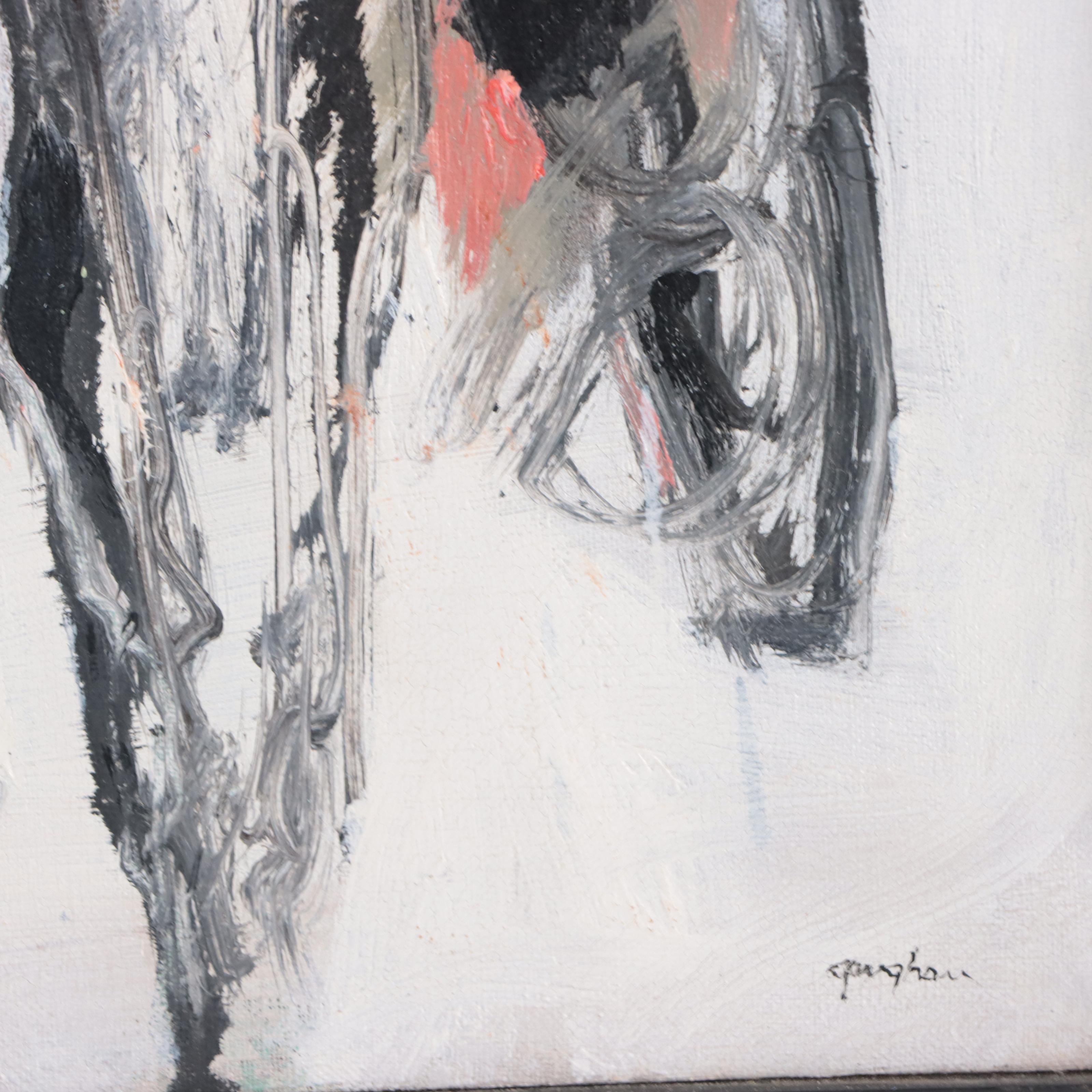 Abstract Non-Objective Acrylic Painting, Late 20th Century