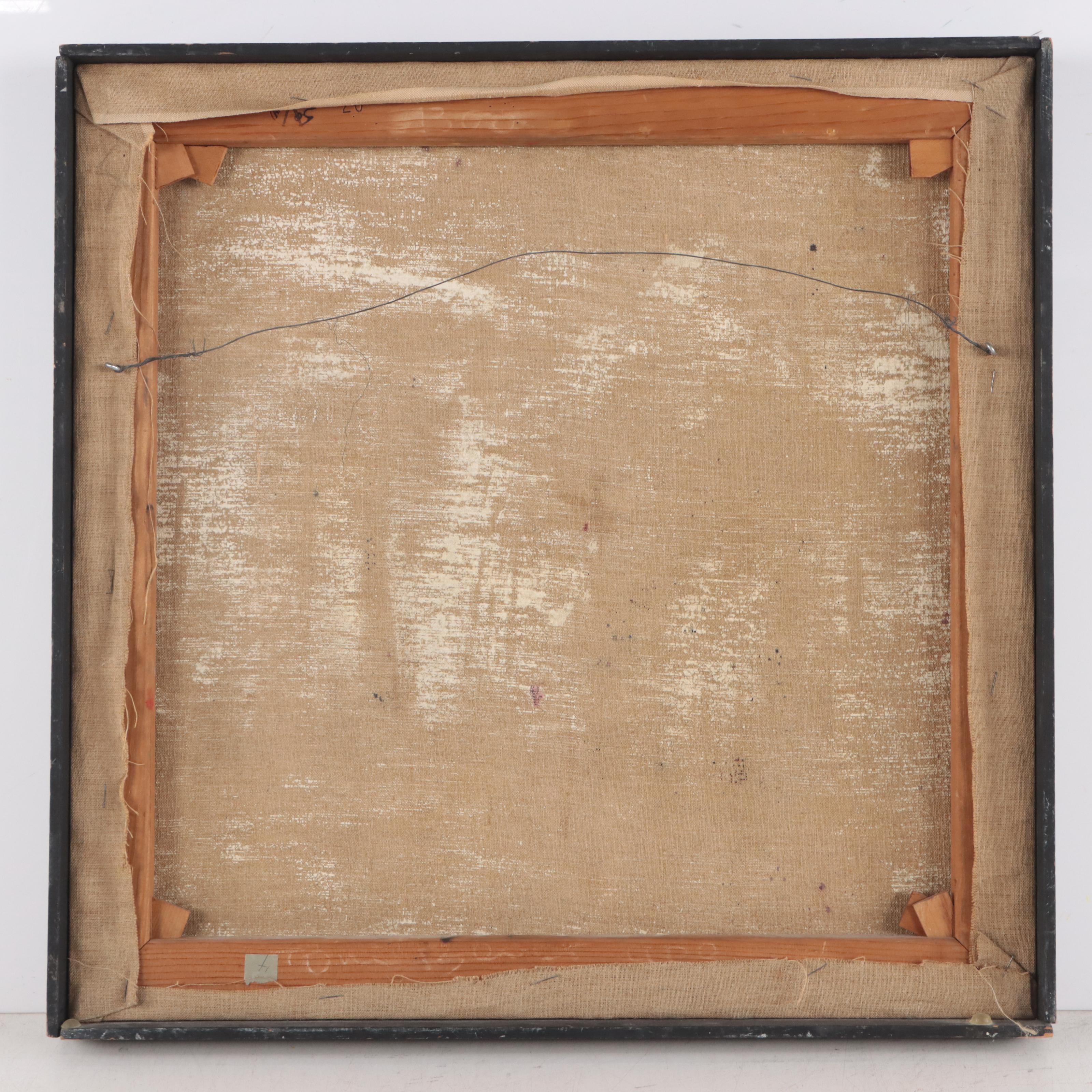 Abstract Non-Objective Acrylic Painting, Late 20th Century