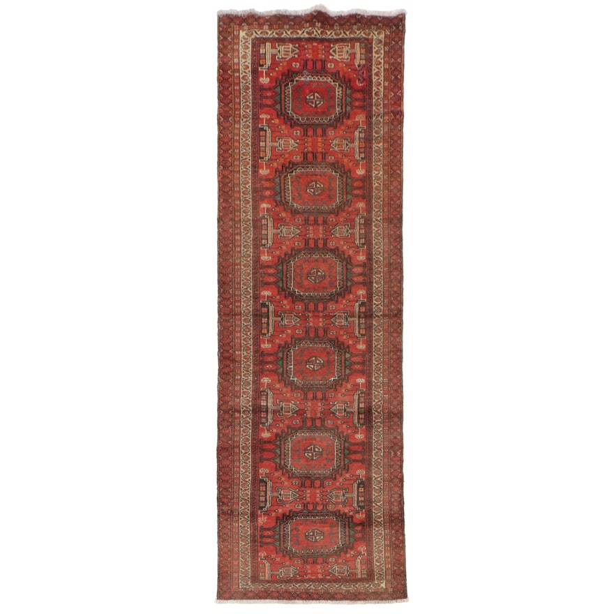 3' x 8'10 Hand-Knotted Persian Quchan Carpet Runner