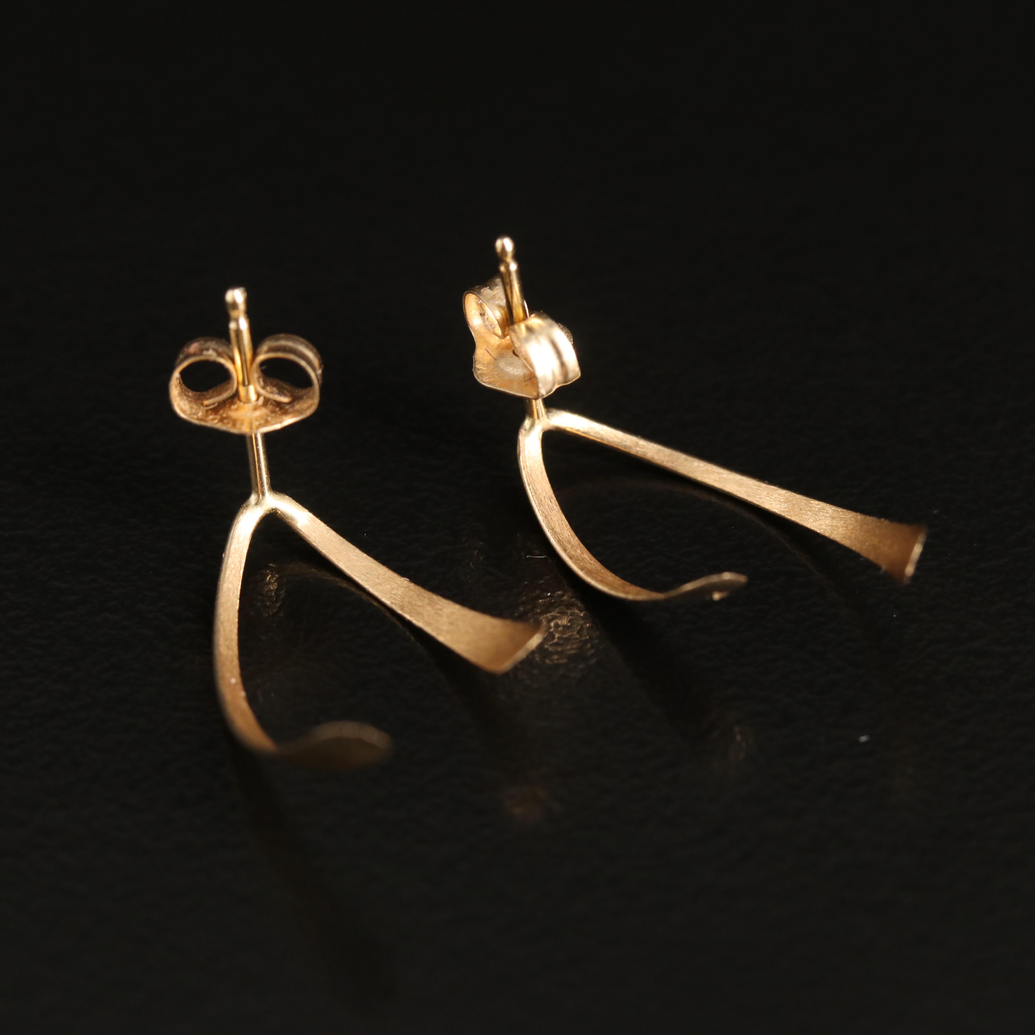 14K Spray Earrings