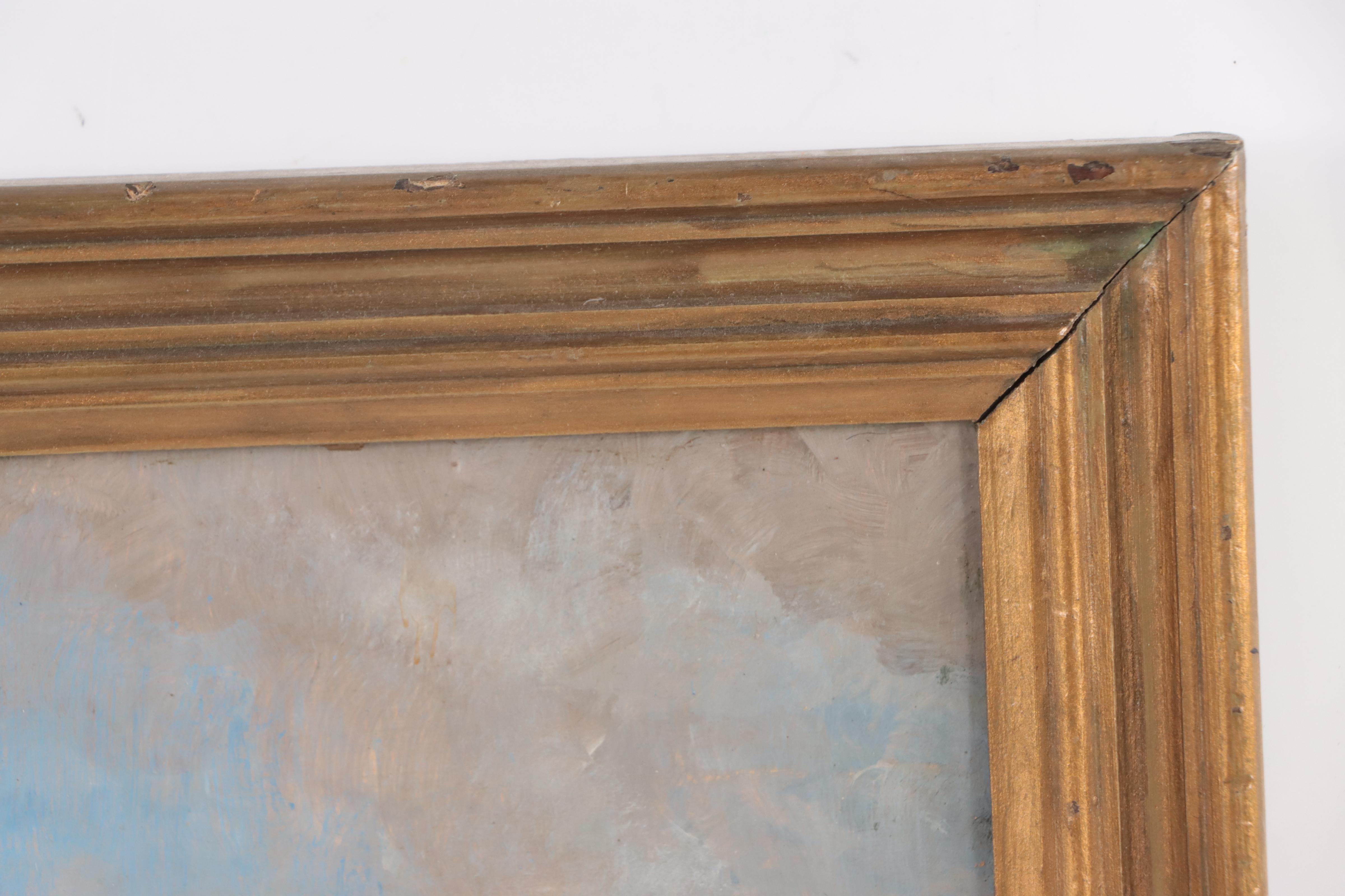 S.R. Kennedy Countryside Landscape Oil Painting, Late 20th Century