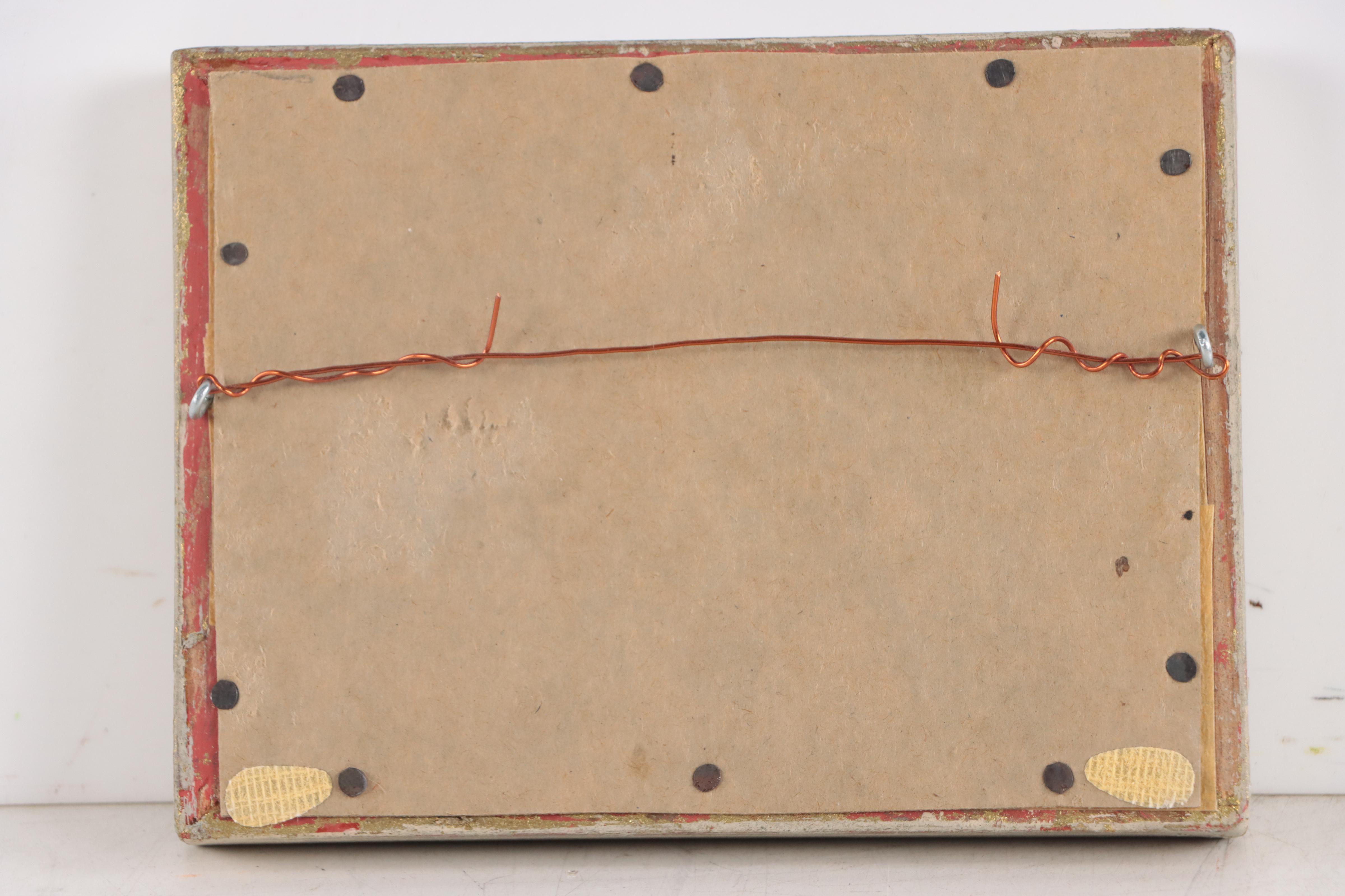 Impressionist Style Miniature Oil Painting of Venetian Canal Scene