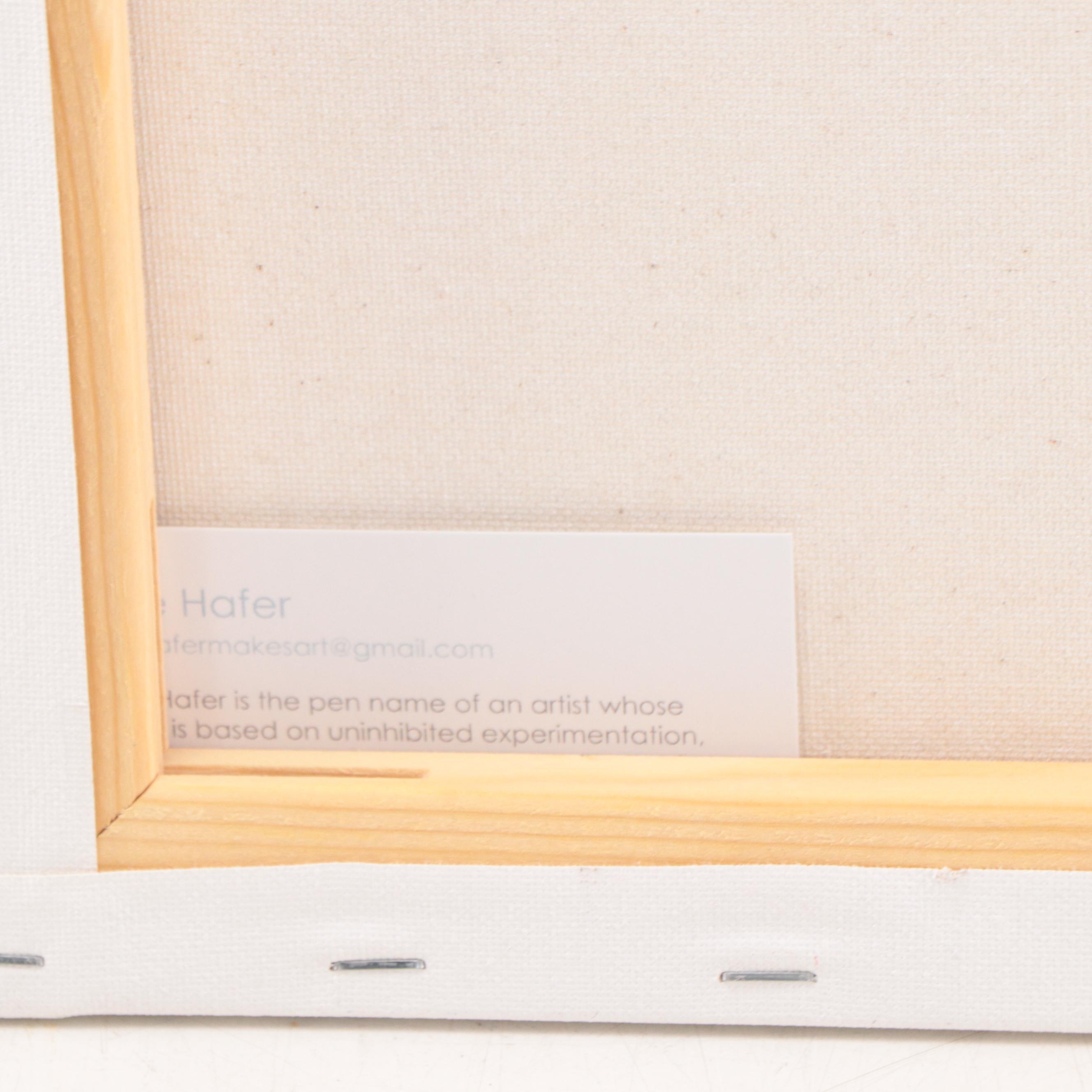 Lee Hafer Non-Objective Abstract Mixed Media Painting, Circa 2020