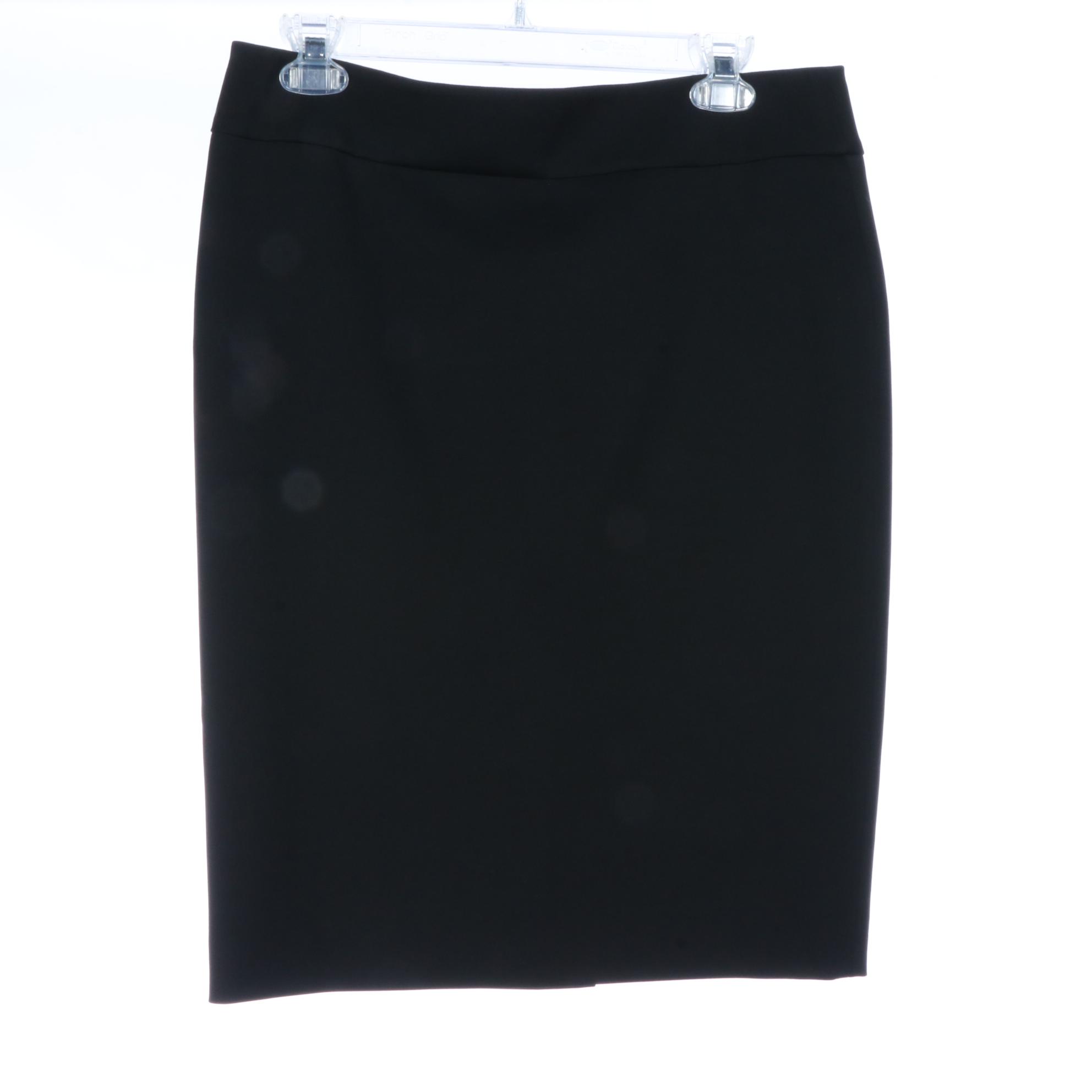 Salvatore Ferragamo Straight Skirt, Boss Hugo Boss Tie Blouse, and Sweater