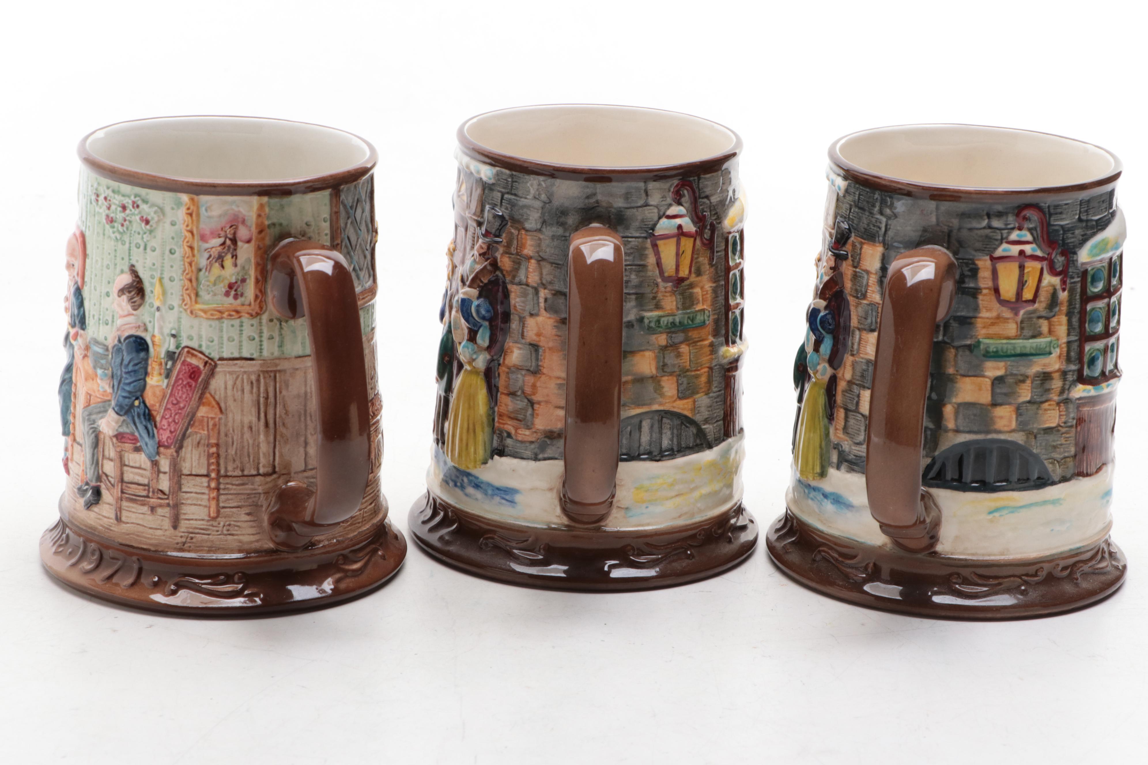 Beswick for Royal Doulton Ceramic Collector's Mugs and Dish