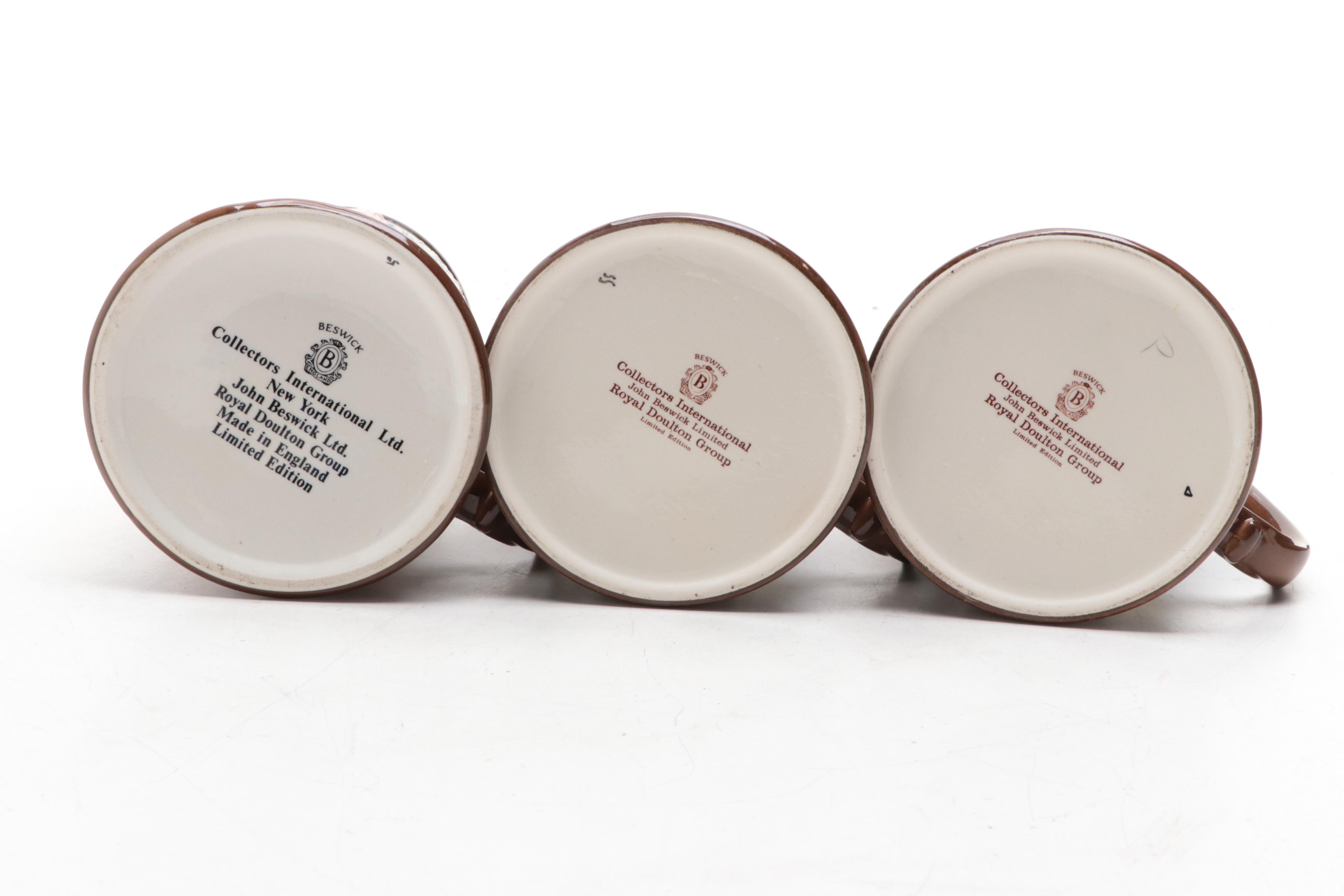 Beswick for Royal Doulton Ceramic Collector's Mugs and Dish