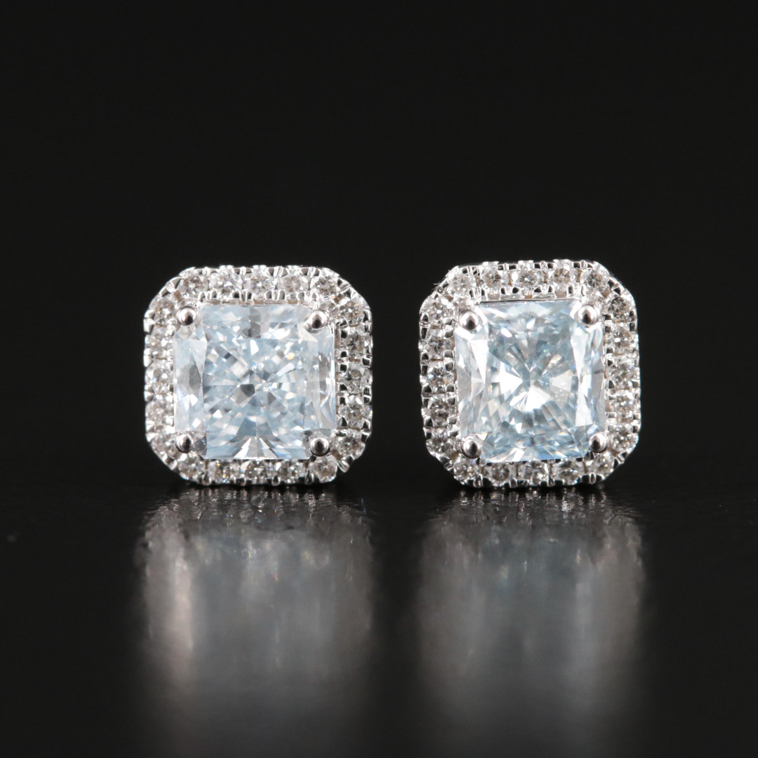 14K 1.20 CTW Lab Grown Diamond Stud Earrings