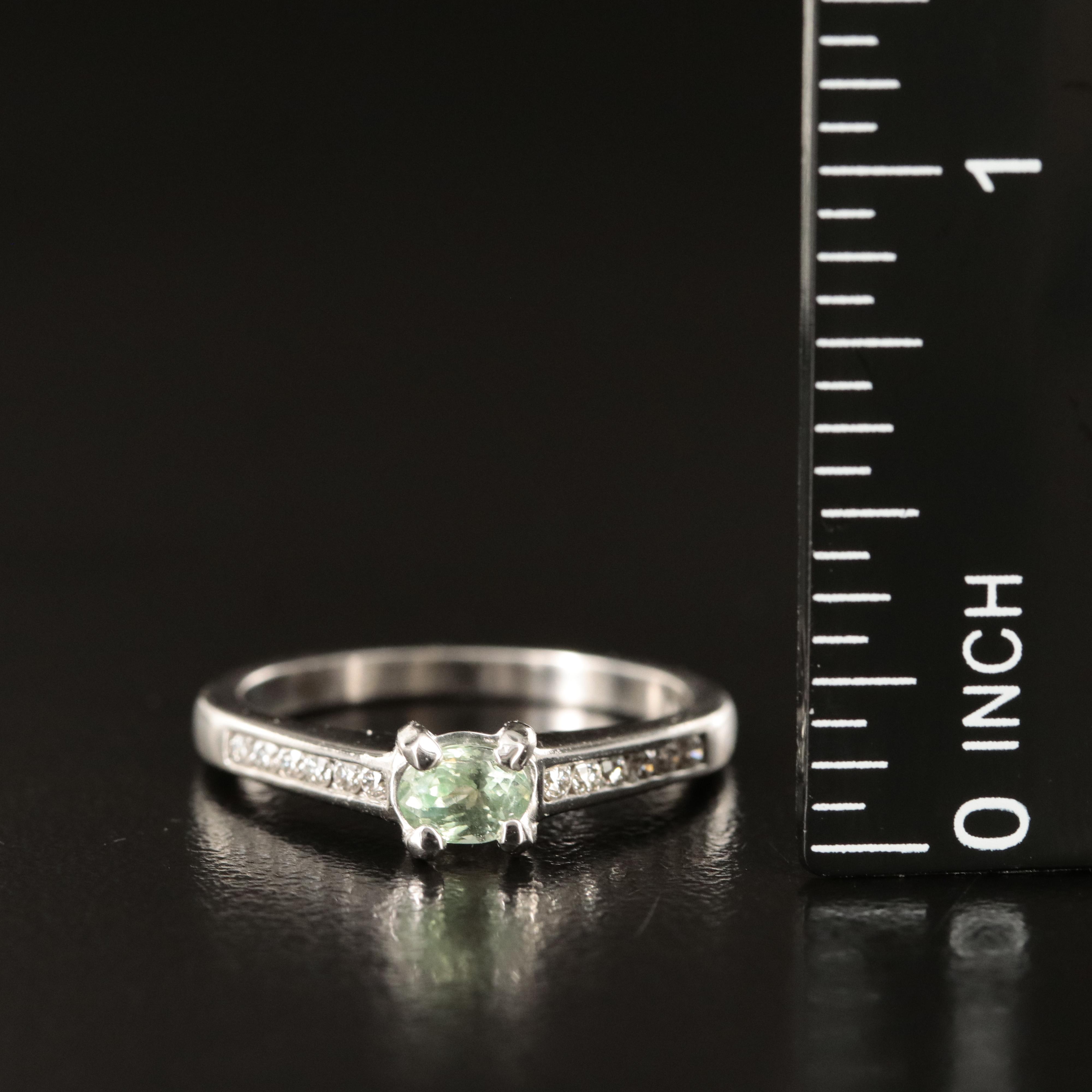 14K Alexandrite and Diamond Ring