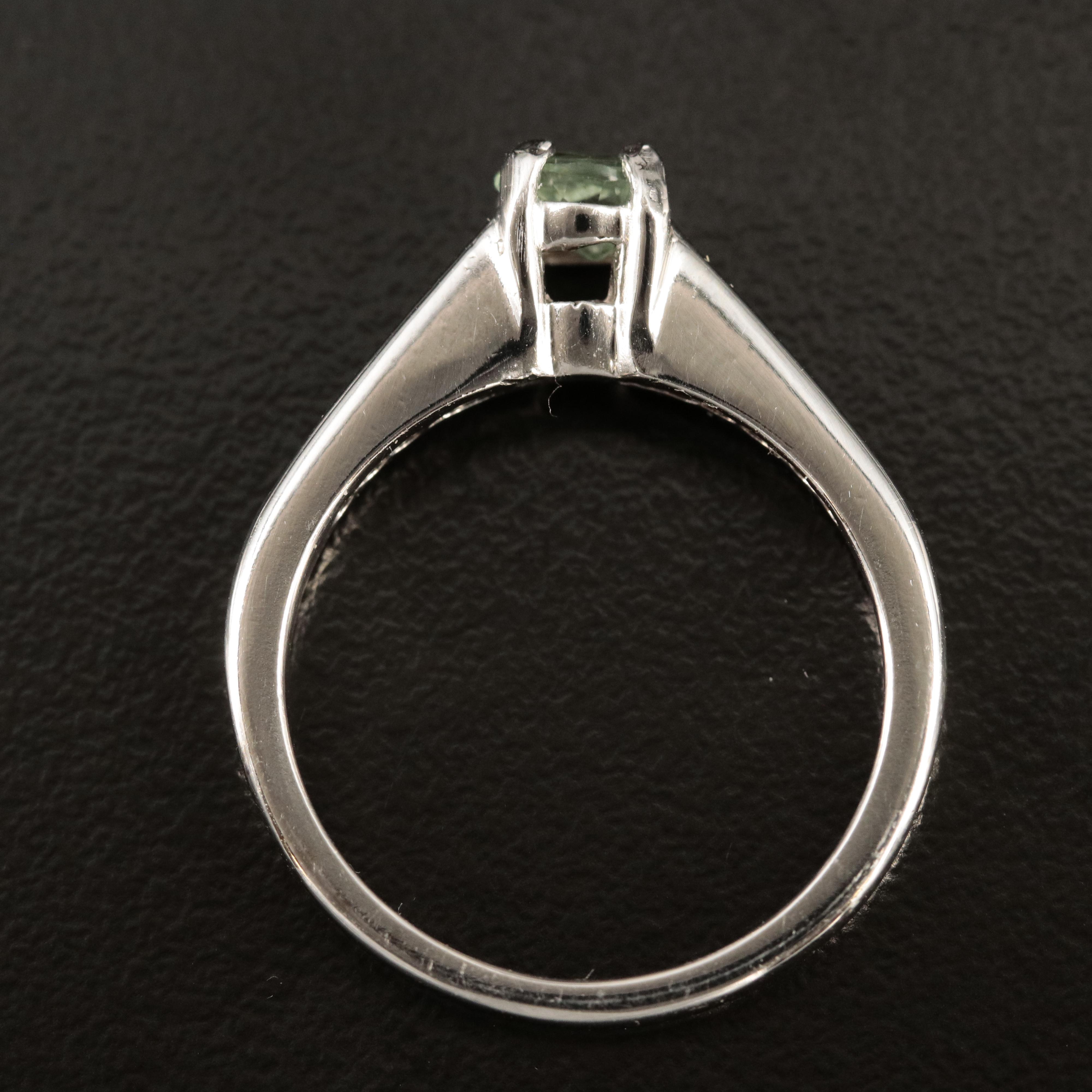 14K Alexandrite and Diamond Ring