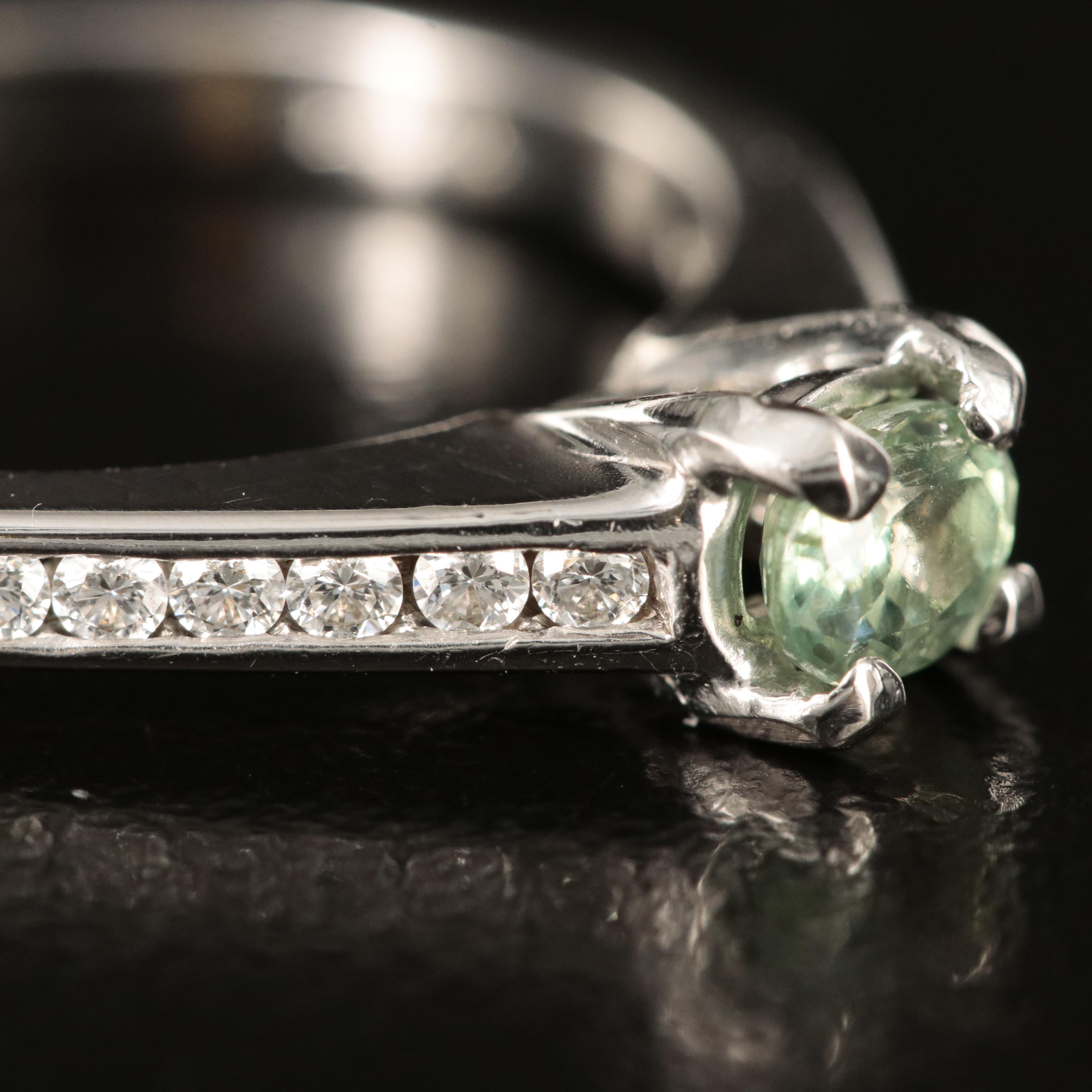 14K Alexandrite and Diamond Ring