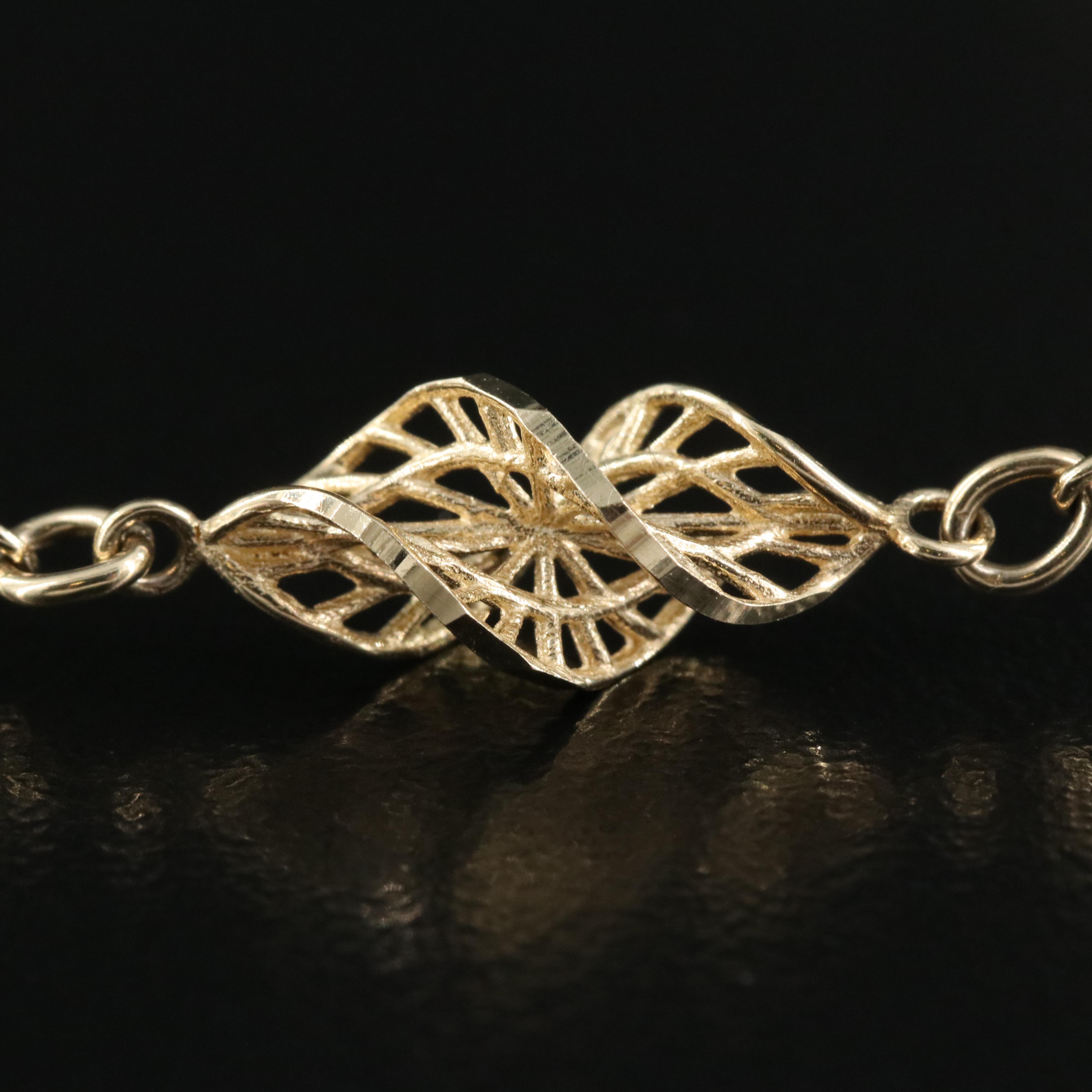 14K Fancy Link Bracelet