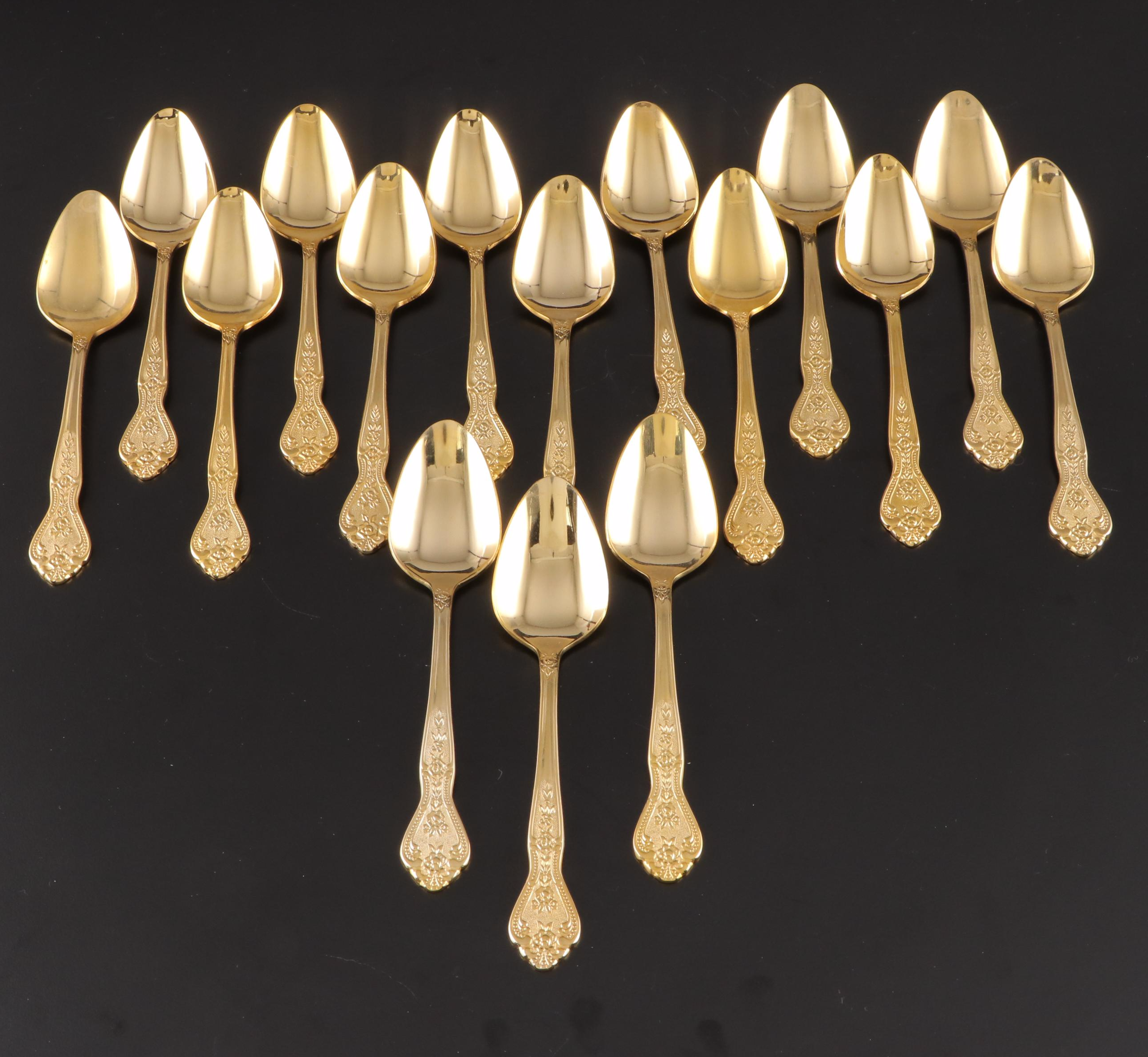 Stanley Roberts "Gold Royalty" Electroplated Stainless Steel Flatware