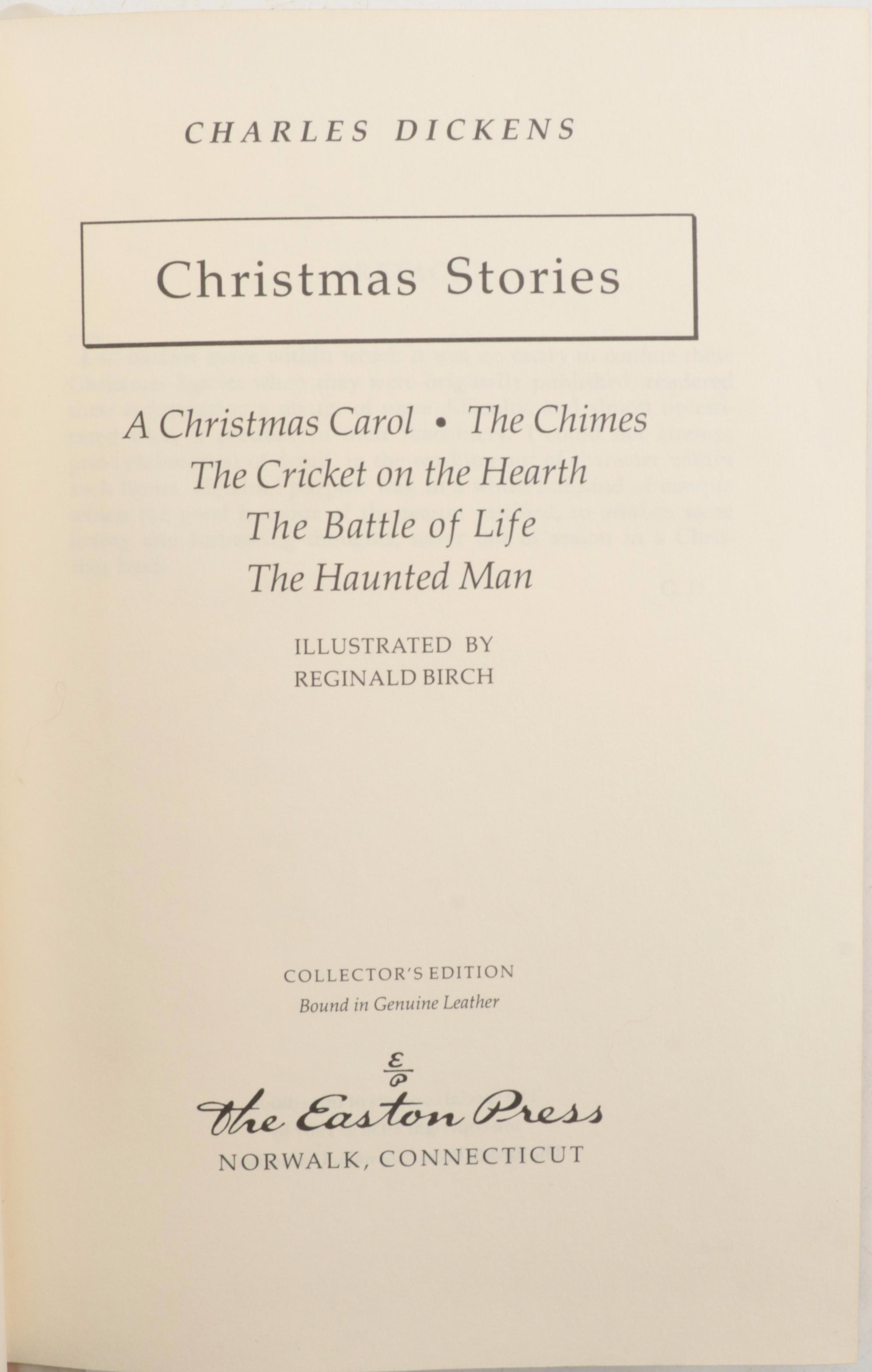 Easton Press "Christmas Stories" and More by Charles Dickens