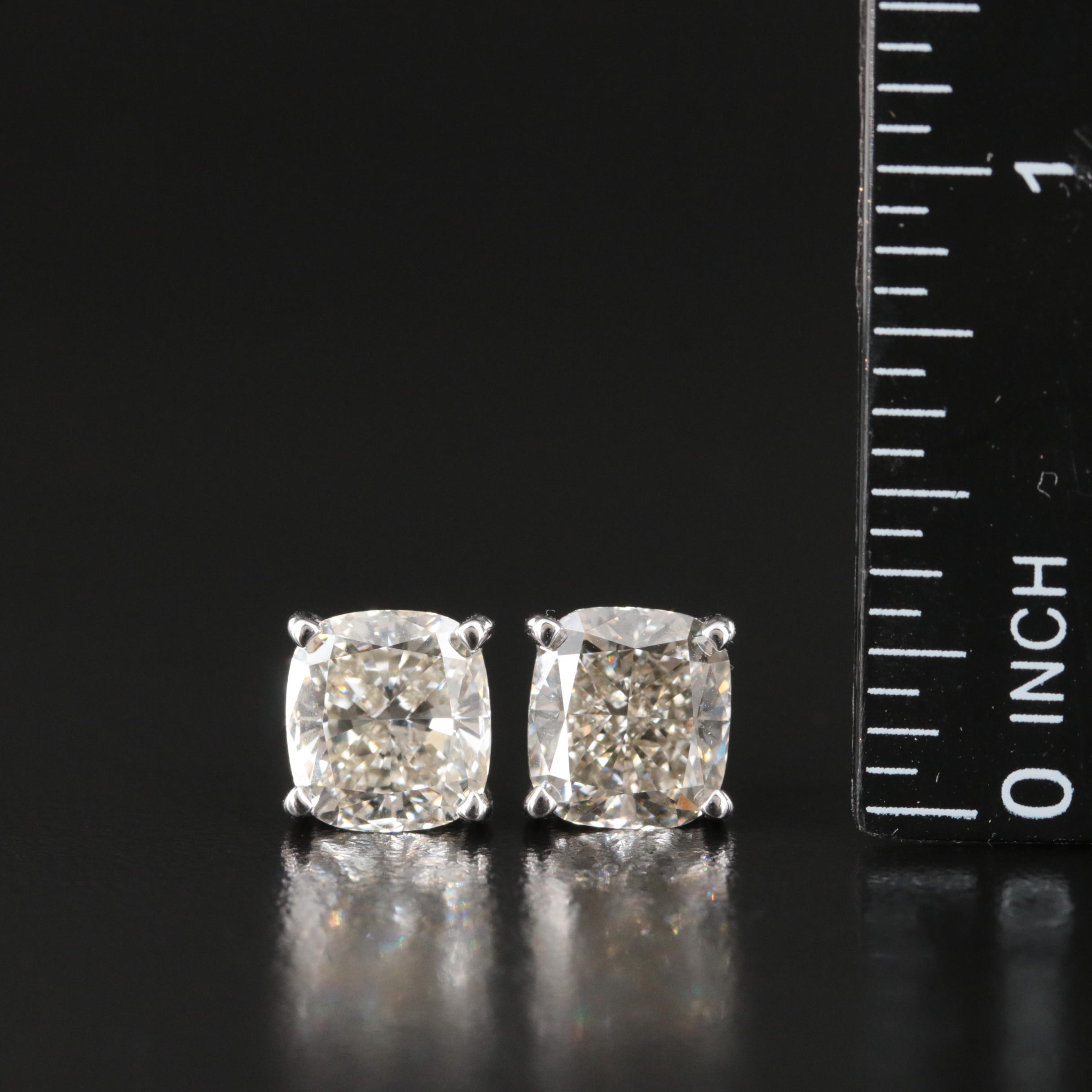 14K 6.20 CTW Lab Grown Diamond Stud Earrings