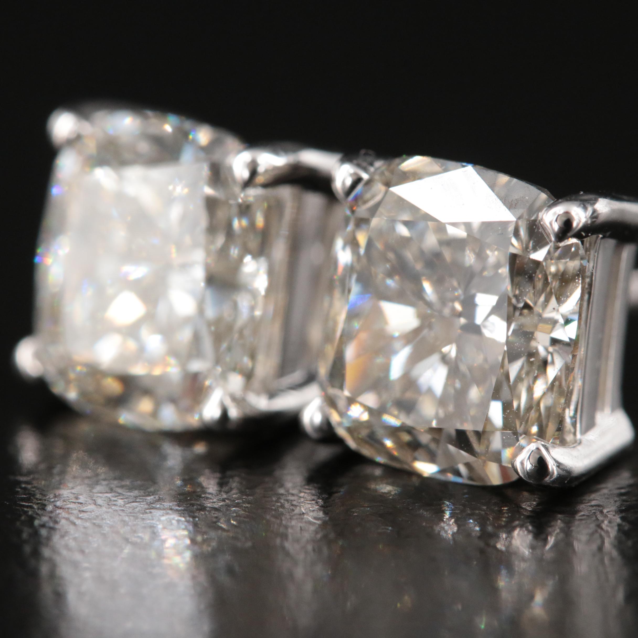 14K 6.20 CTW Lab Grown Diamond Stud Earrings