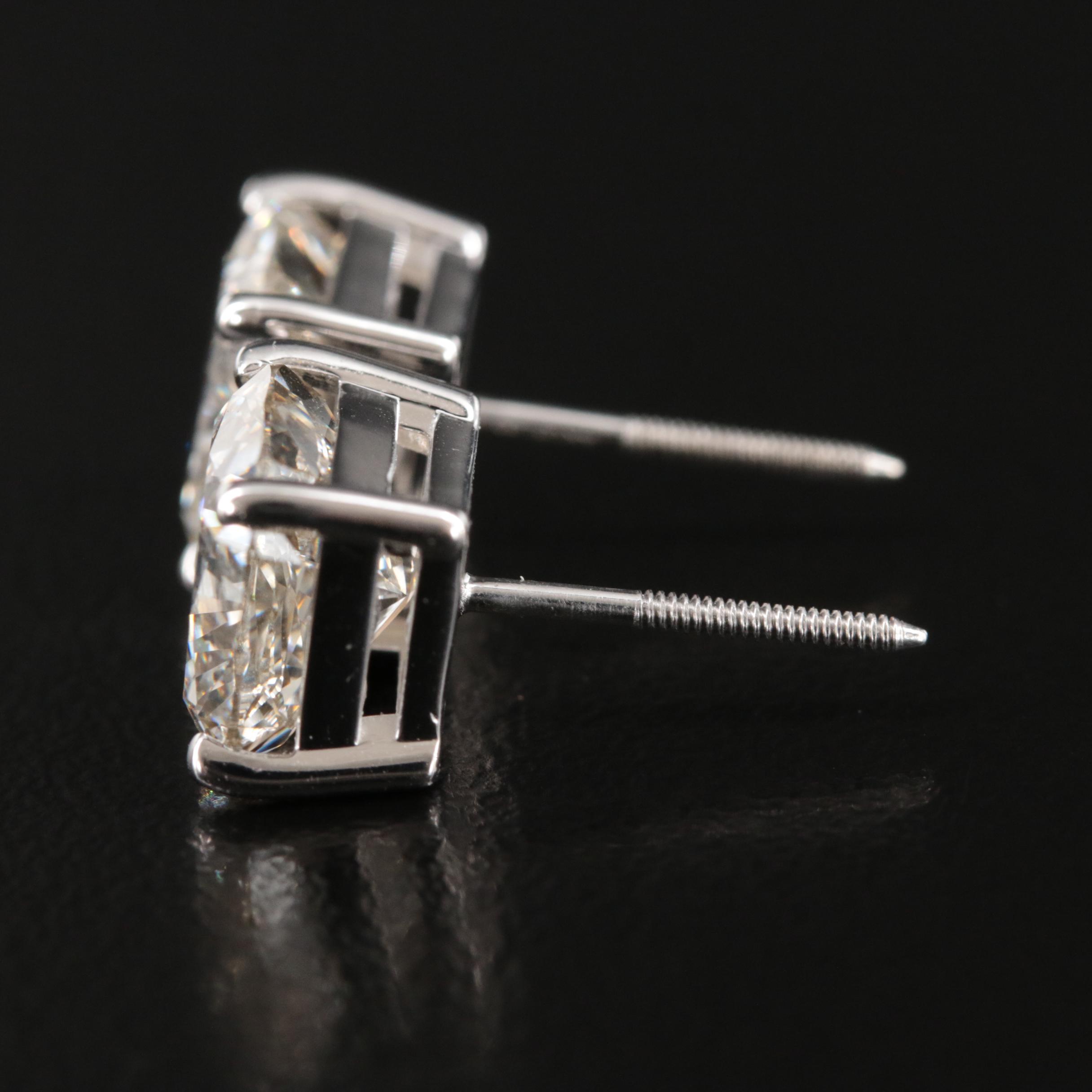 14K 6.20 CTW Lab Grown Diamond Stud Earrings