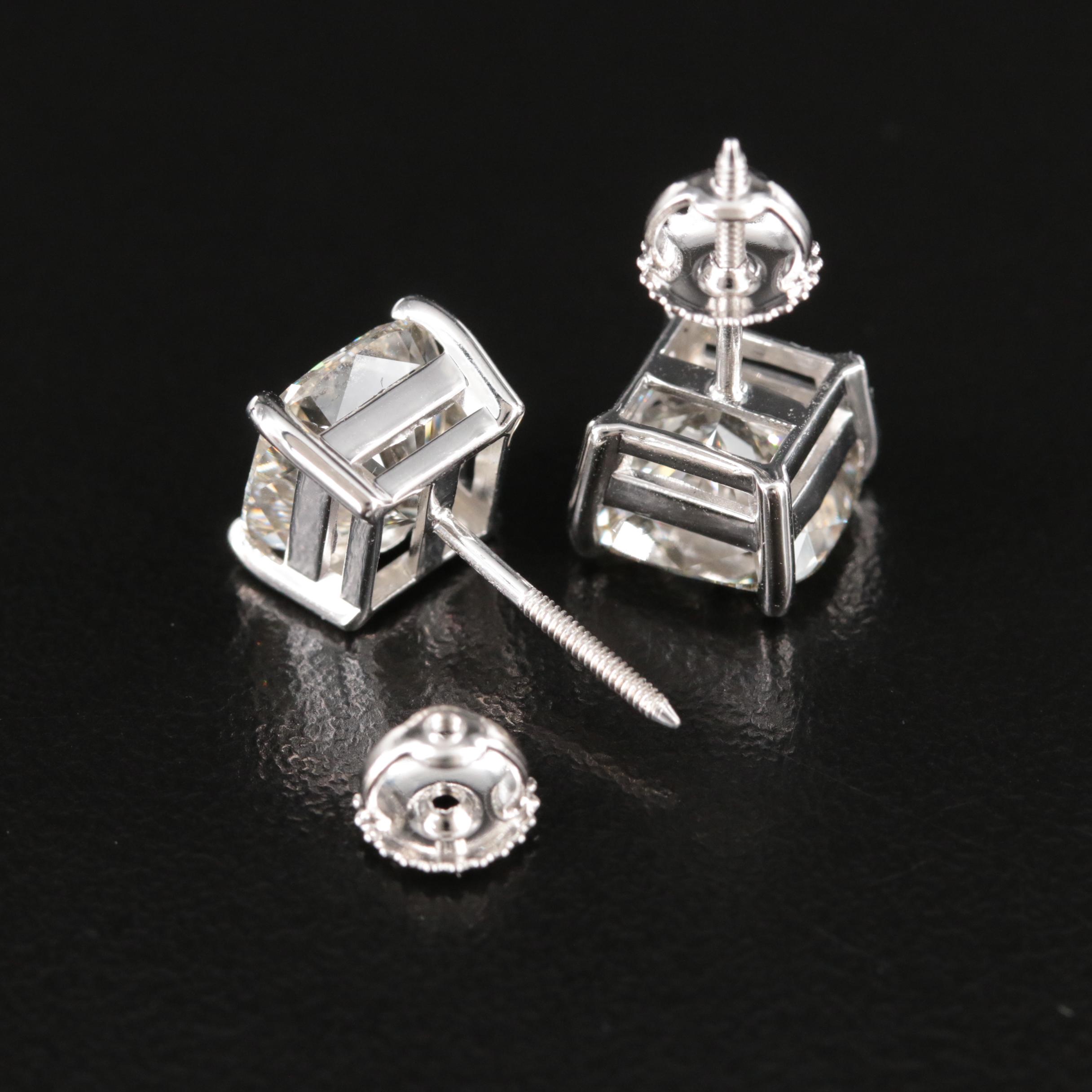 14K 6.20 CTW Lab Grown Diamond Stud Earrings