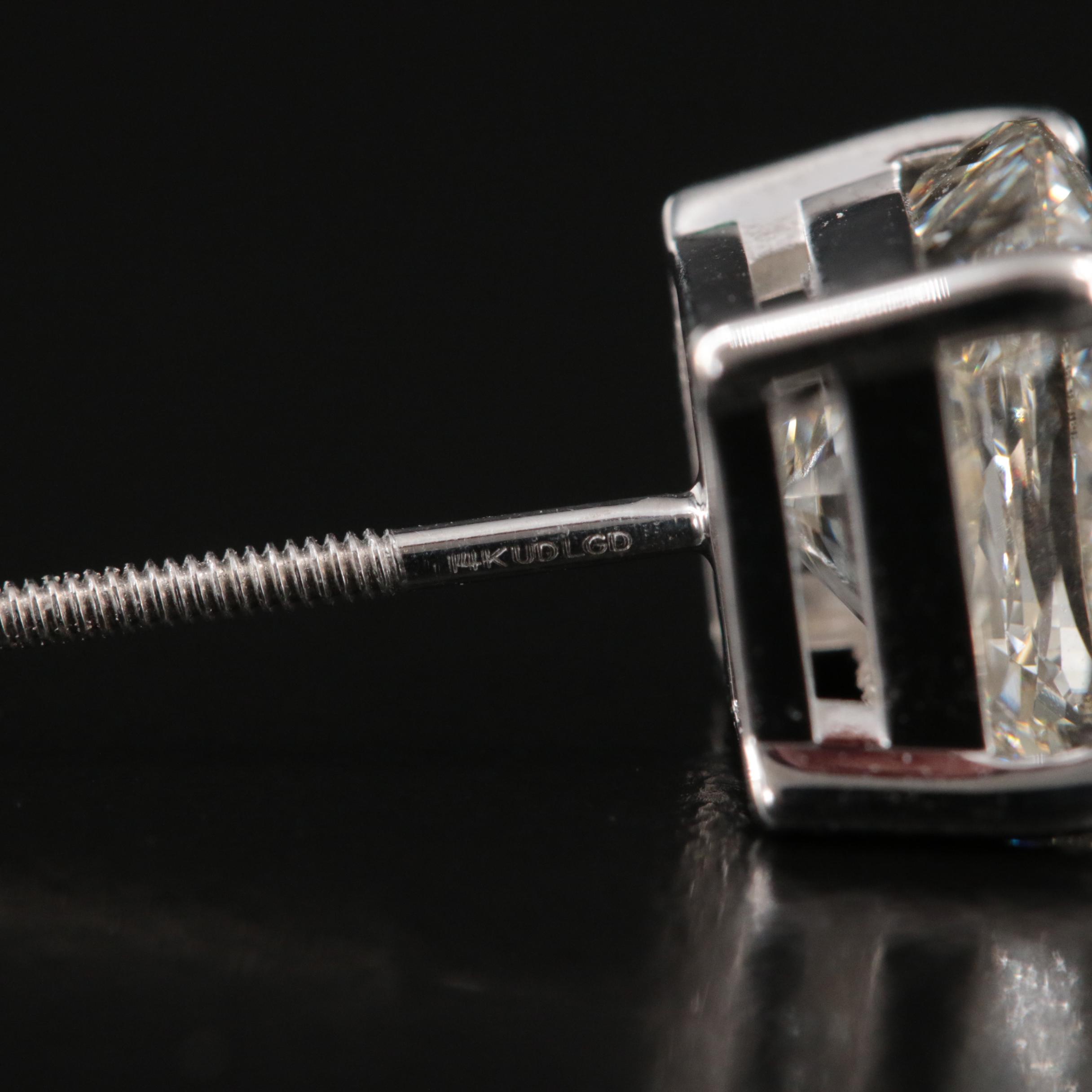 14K 6.20 CTW Lab Grown Diamond Stud Earrings