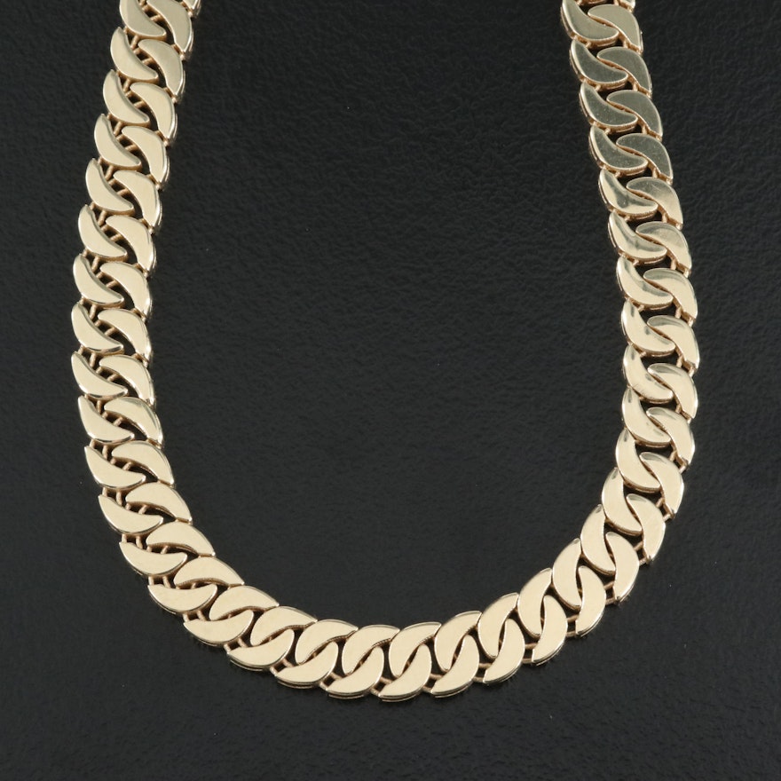 14K Fancy Link Chain