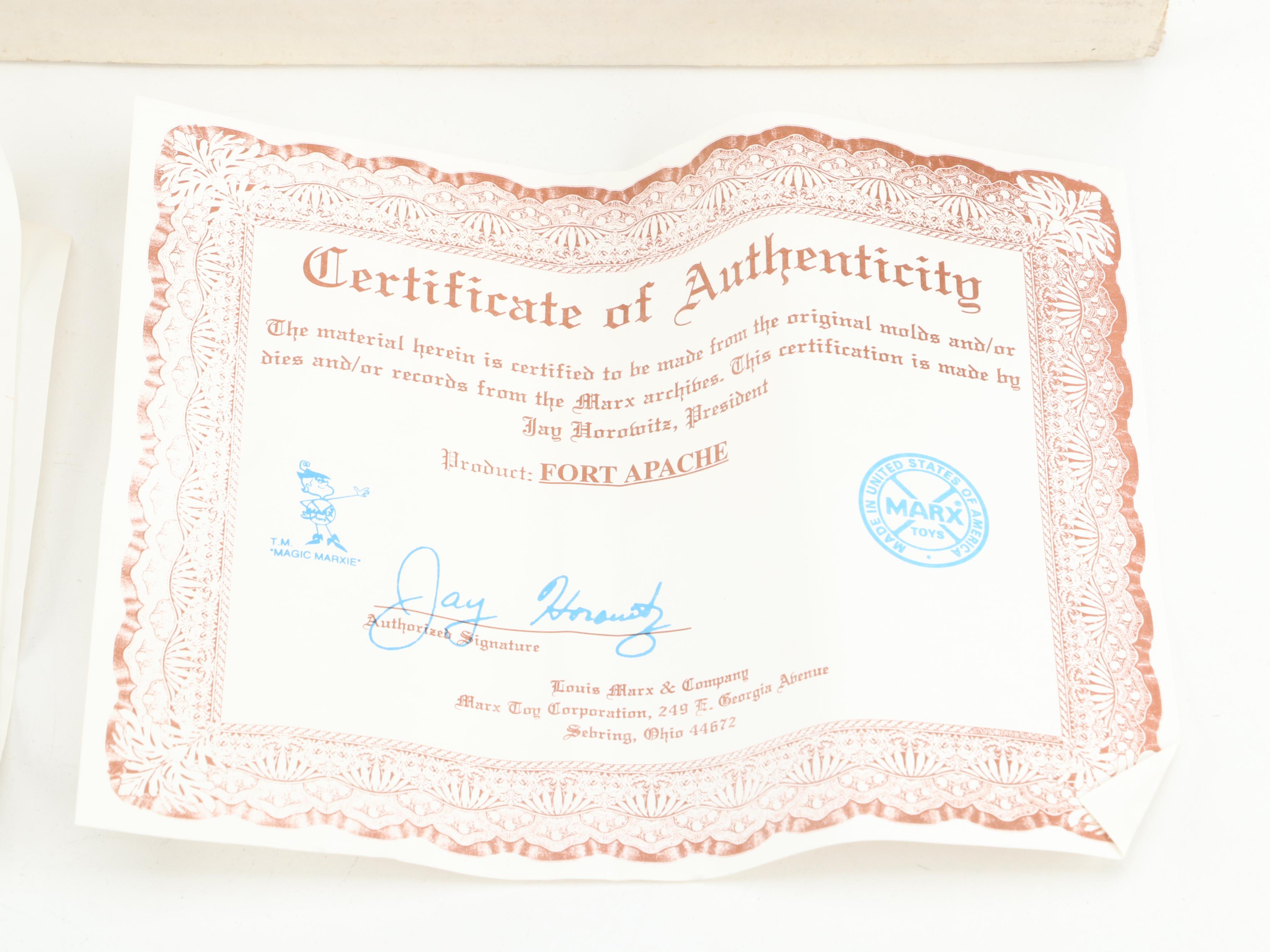 Marx Commemorative "Vintage Collectible" Fort Apache Playset