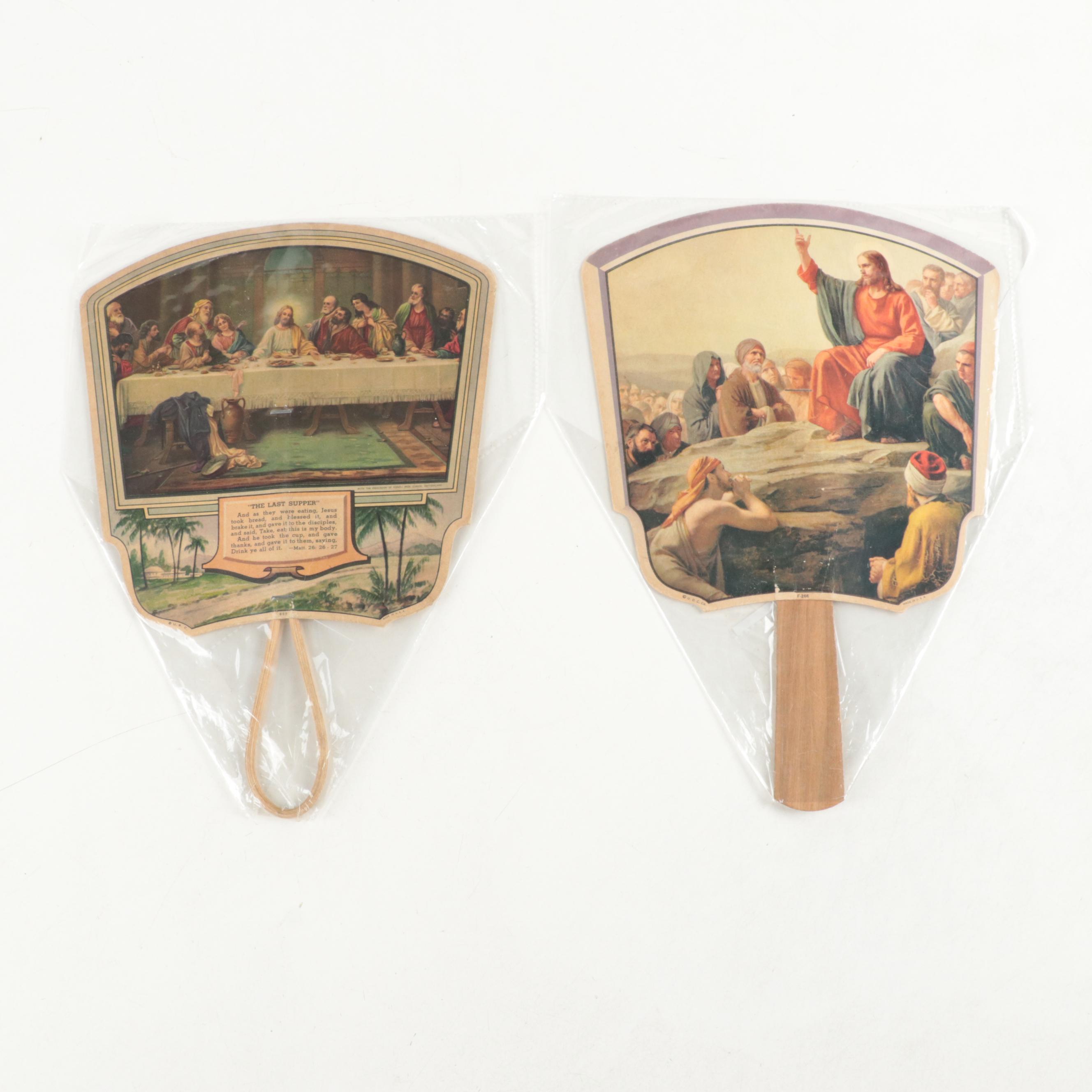 Windel-Howland, F. C. Daehler and Other Funeral Home Hand Fans