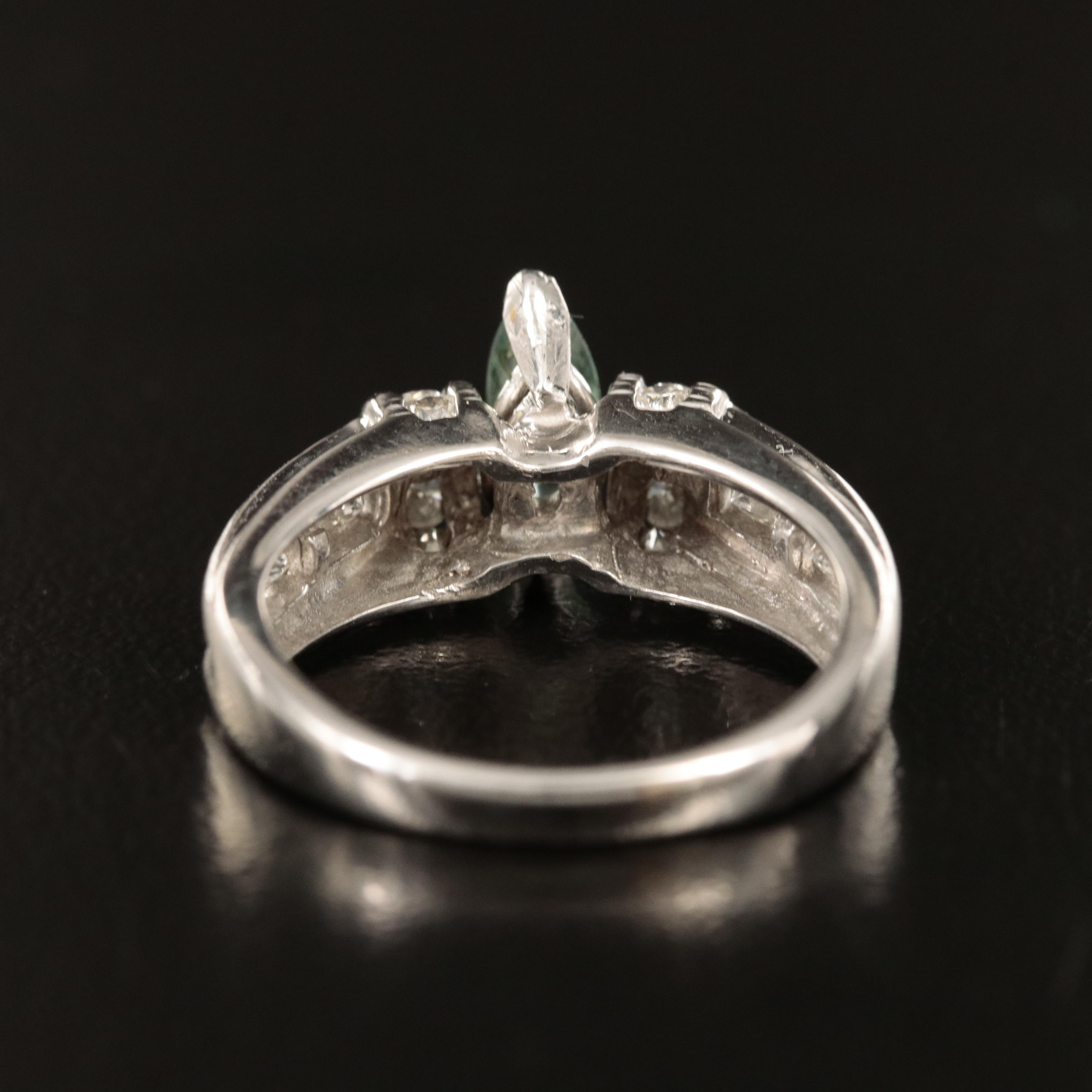 14K Alexandrite and Diamond Ring