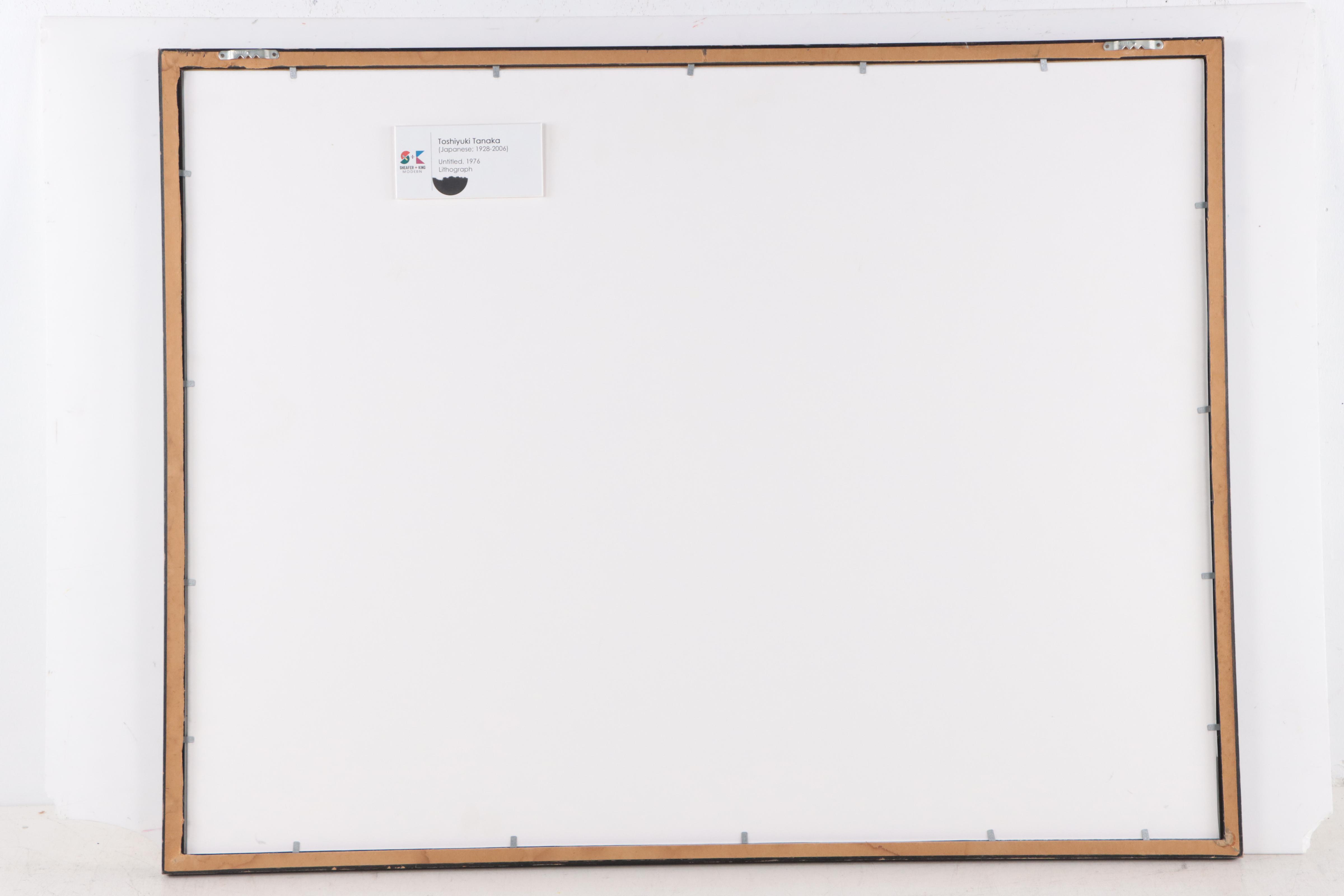 Toshiyuki Tanaka Abstract Geometric Color Lithograph, 1976