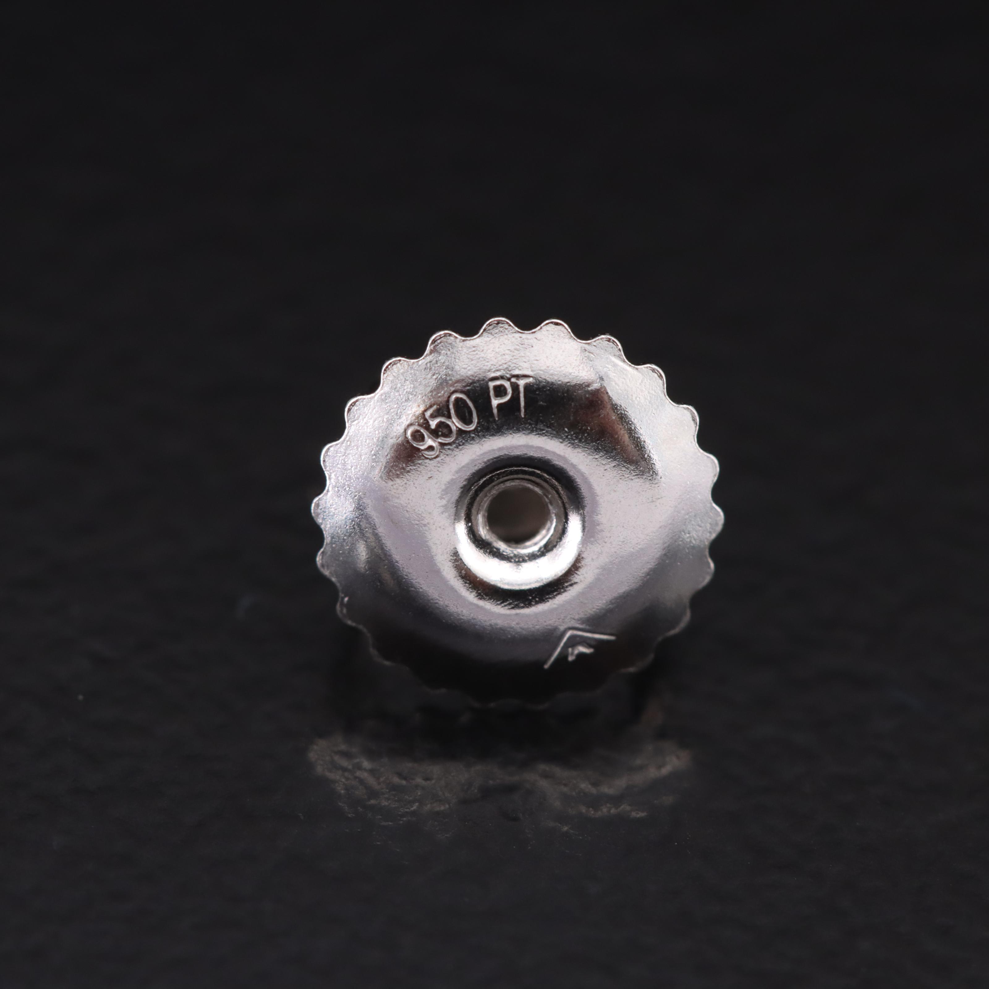 Platinum 3.27 CTW Lab Grown Diamond Stud Earrings