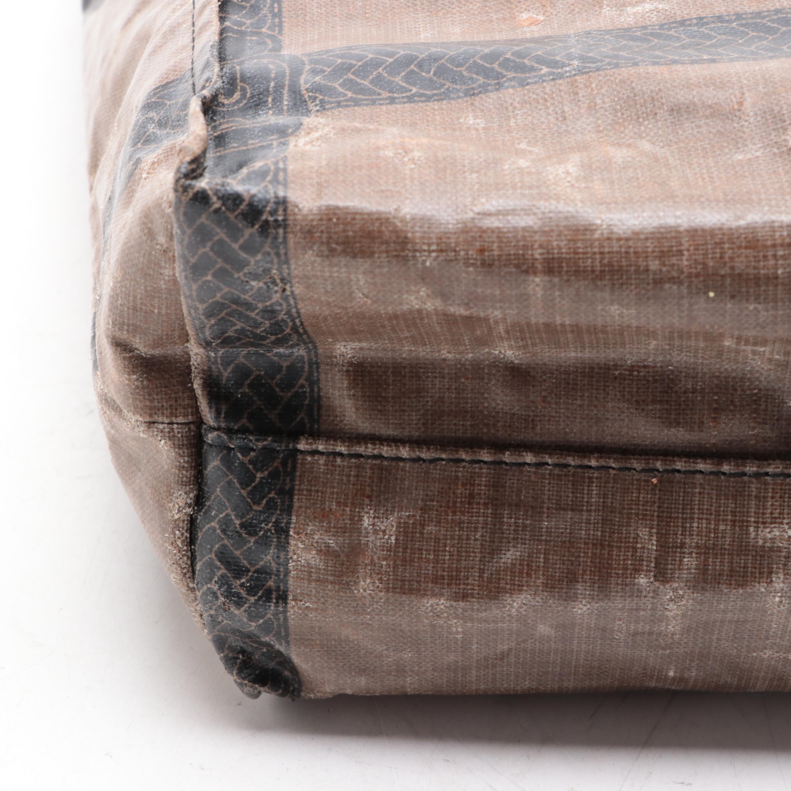 Fendi Selleria Tote in Coated Canvas and Leather