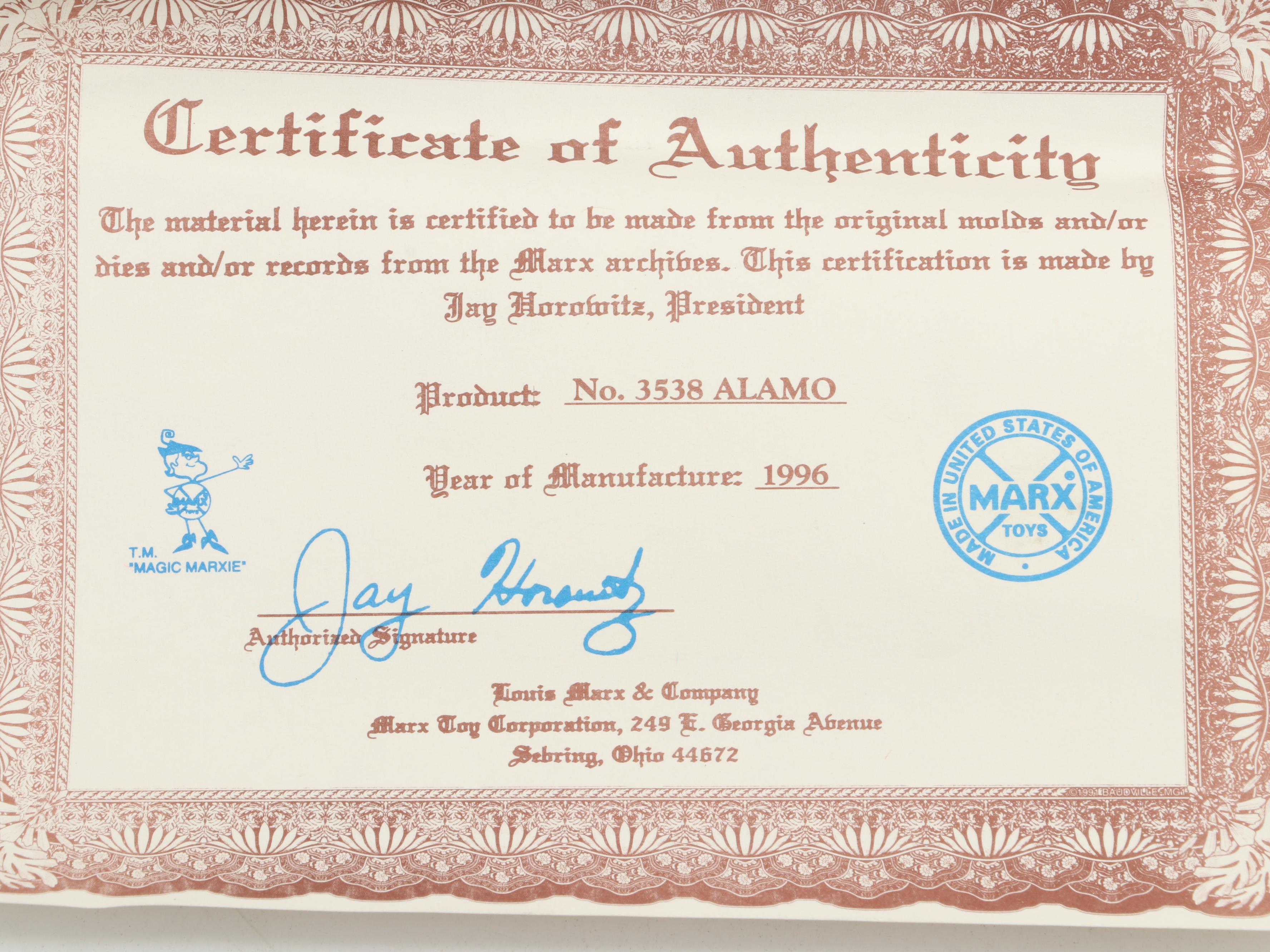 Davy Crockett At The Alamo Playset With Accessories