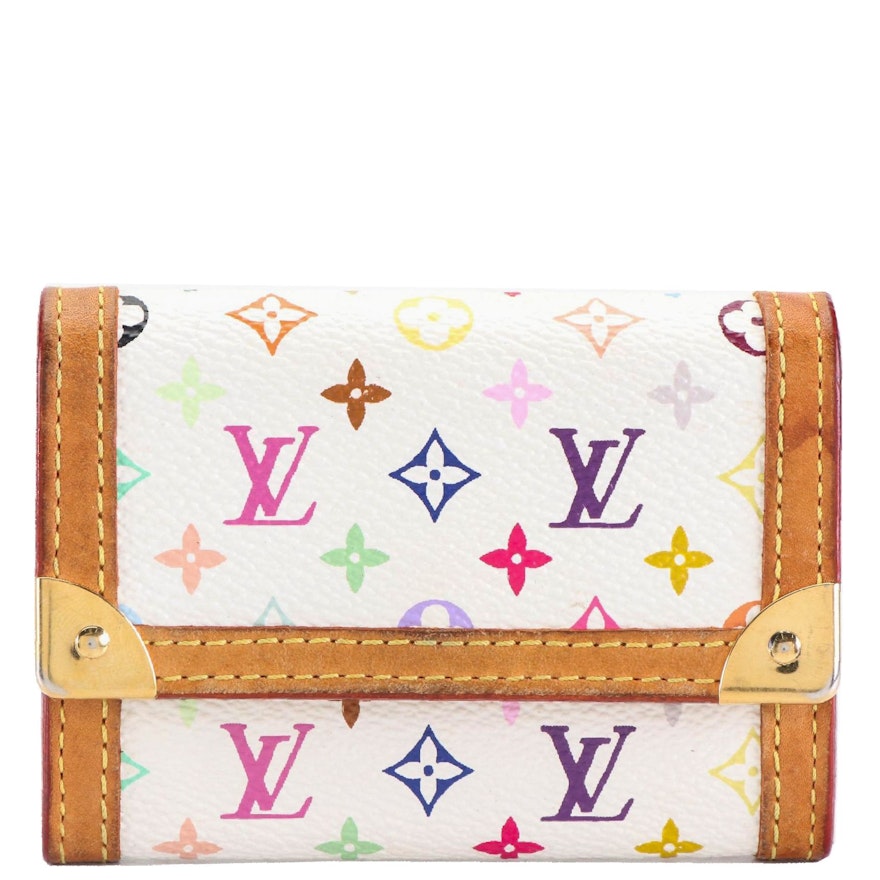 Louis Vuitton x Takashi Murakami Coin Purse in Multicolor Monogram Canvas