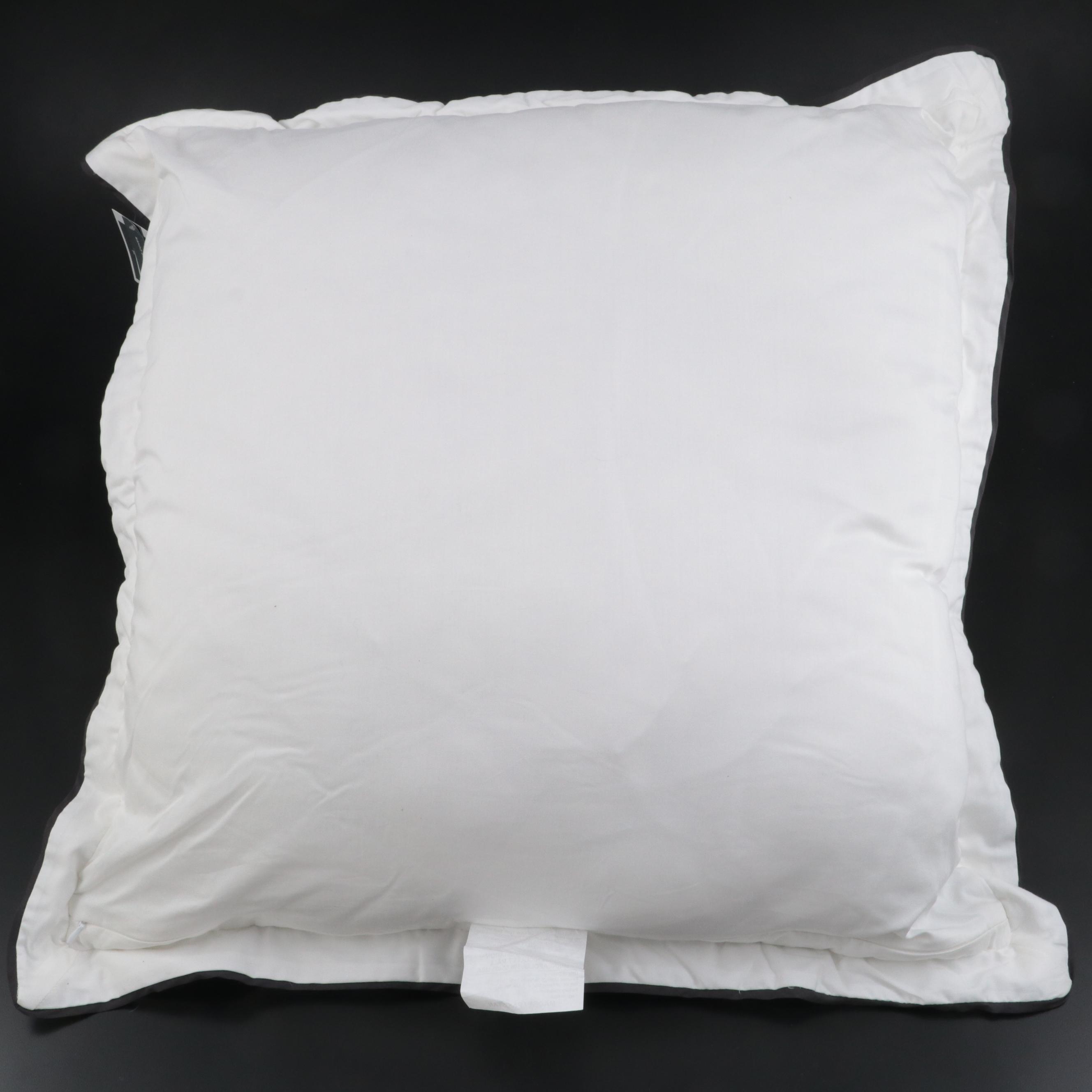 Three Threshold Signature Black Border Euro Bed Pillows