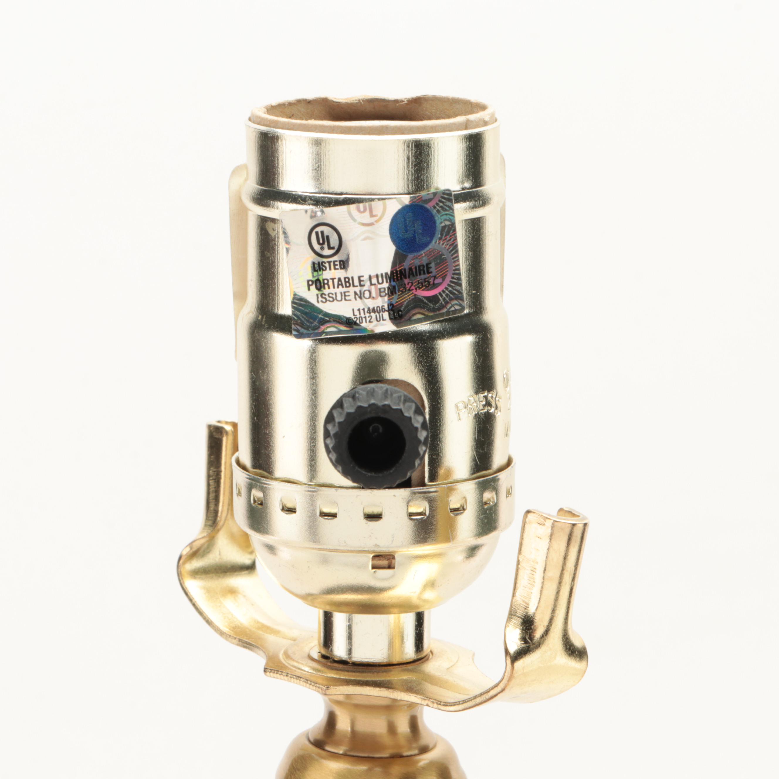 Orange Porcelain and Acrylic Table Lamp, 21st Century